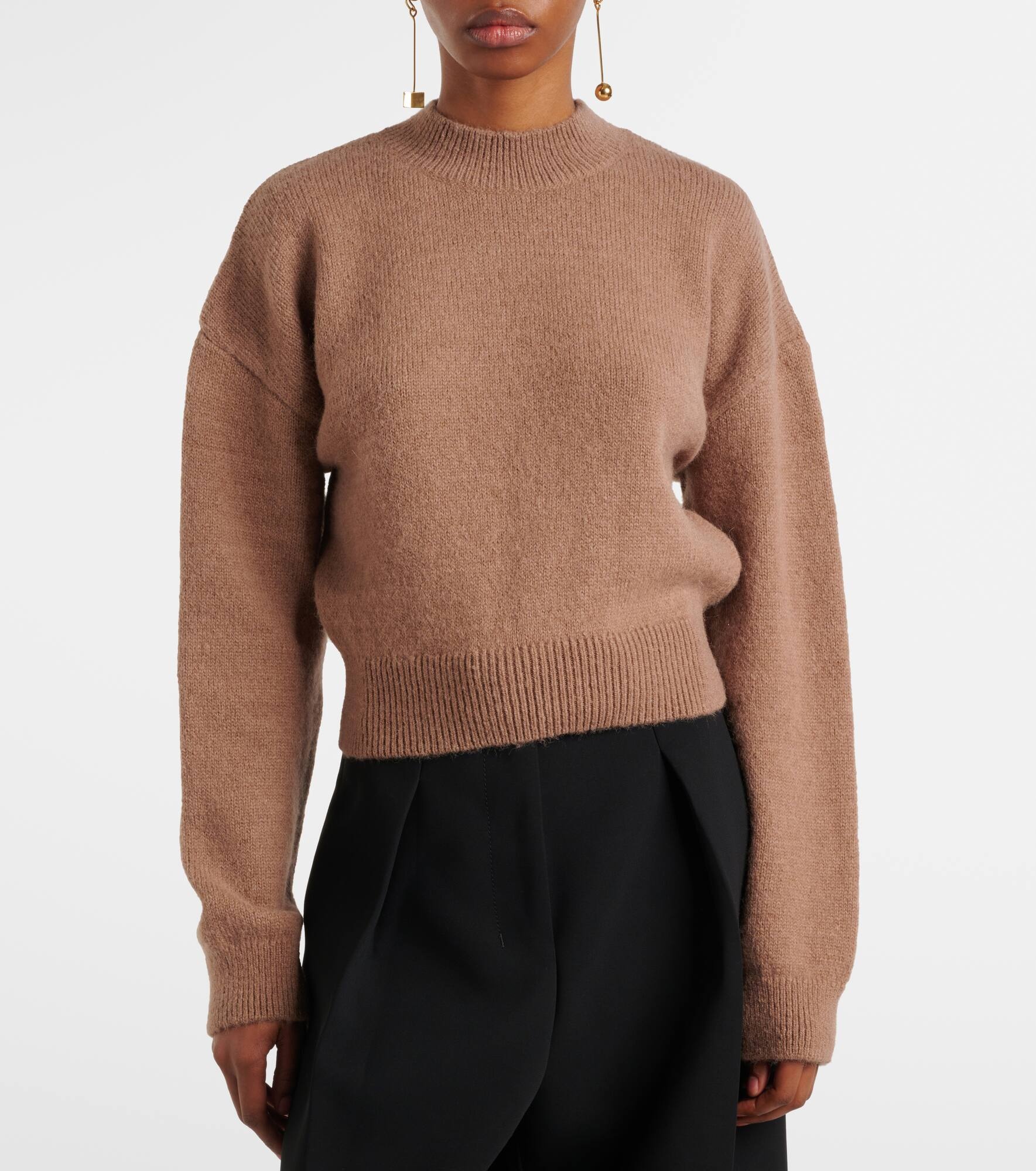 Alpaca and wool-blend sweater - 4