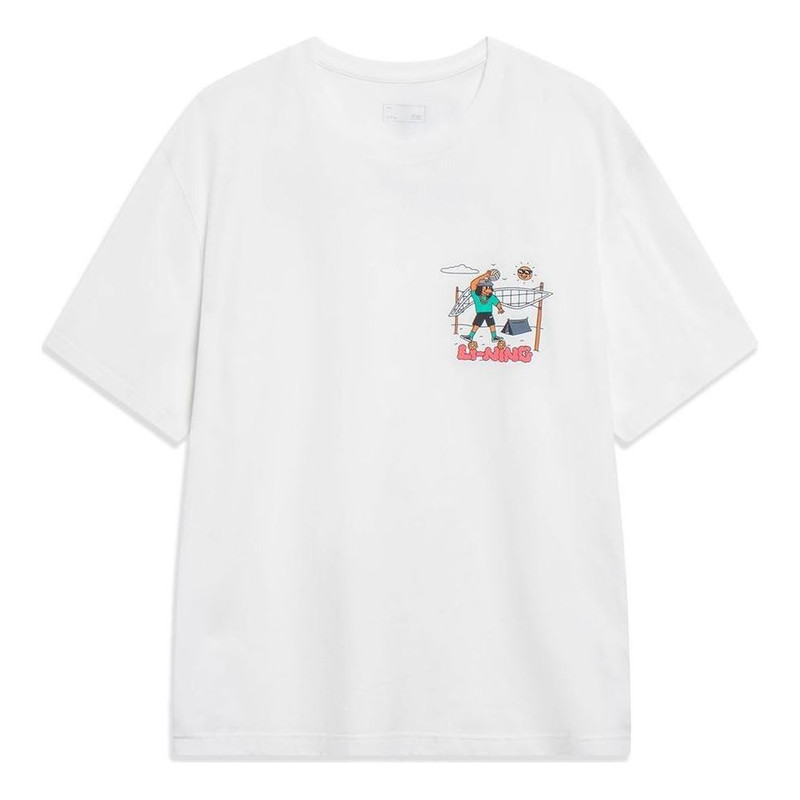 Li-Ning Anything Is Possible Graphic T-shirt 'White' AHST179-5 - 1