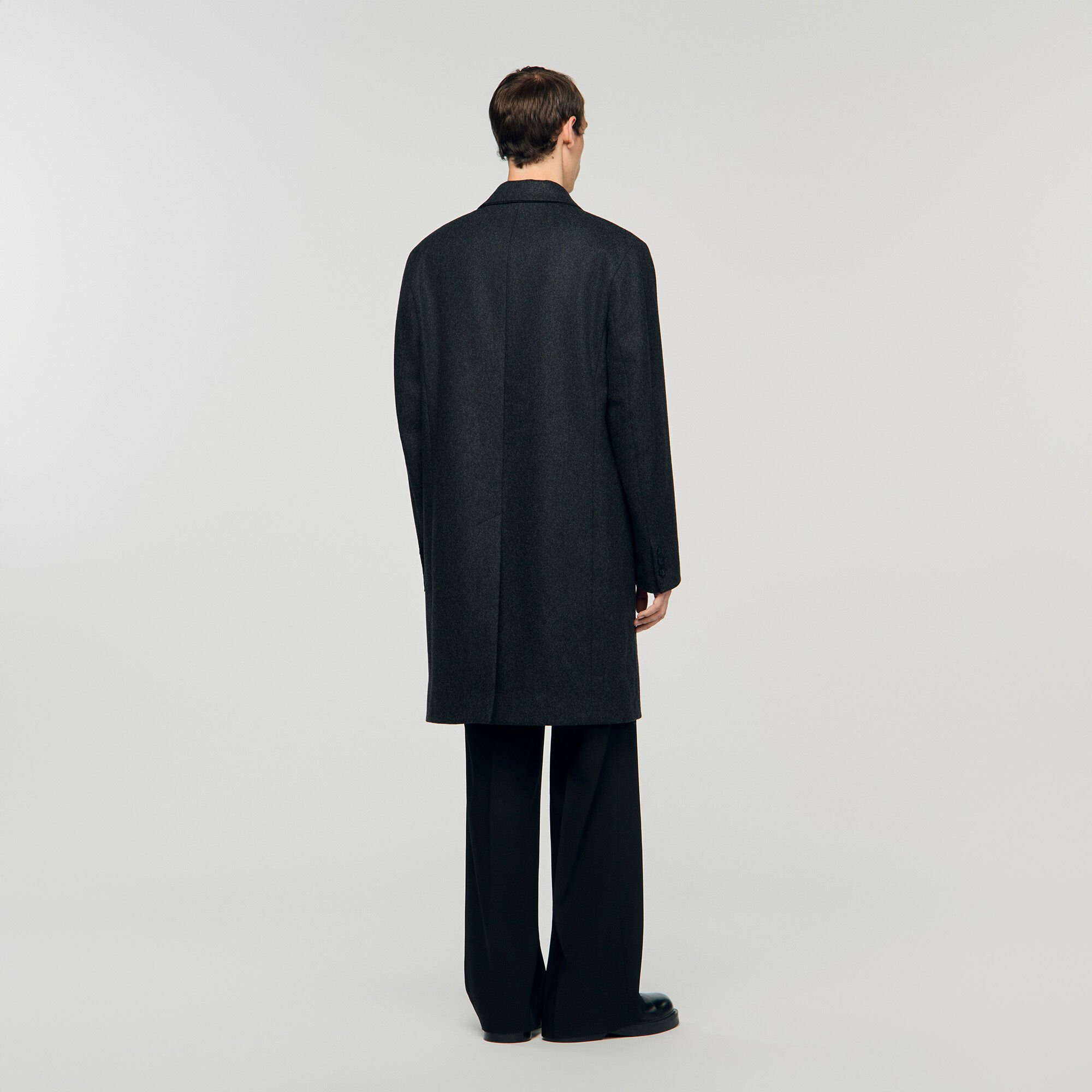 WOOL BROADCLOTH COAT - 5