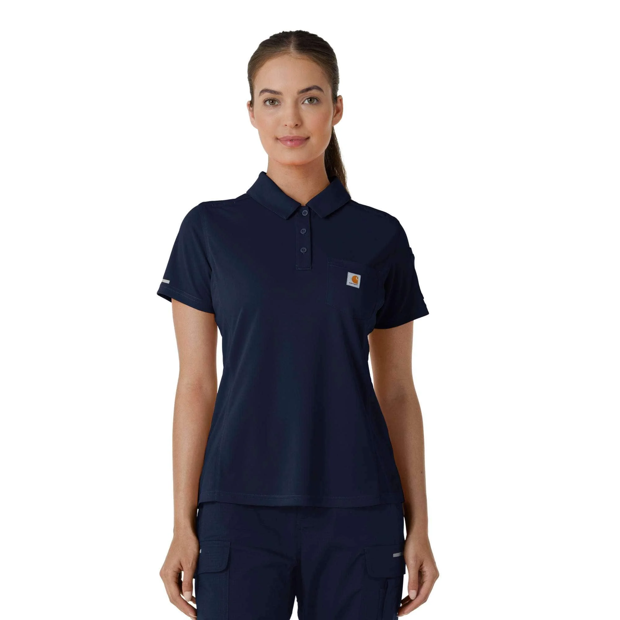Women's Rugged Flex® RSCU Lightweight Short Sleeve Polo Scrub Top - 1