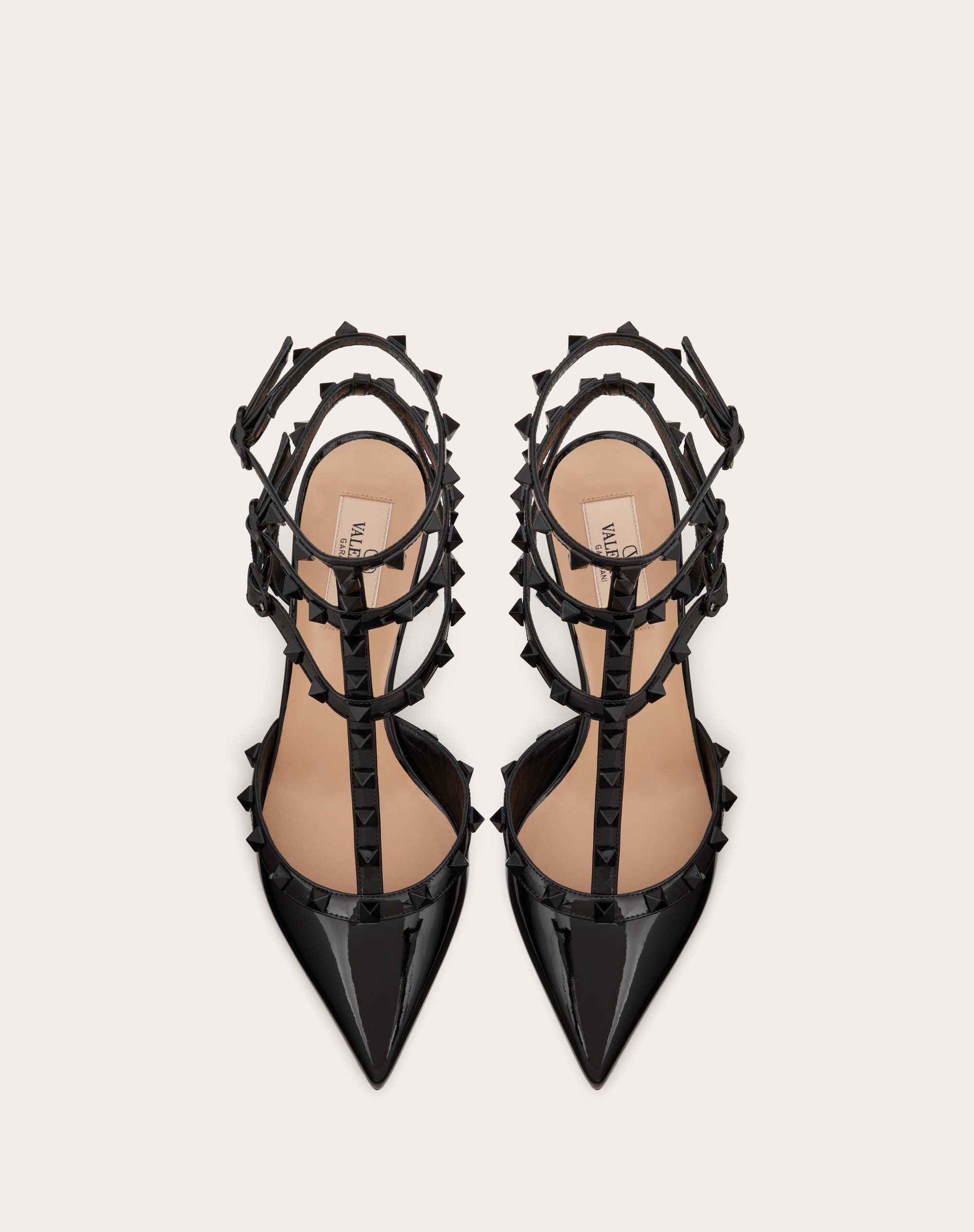 PATENT ROCKSTUD PUMPS WITH MATCHING STRAPS AND STUDS 65 MM - 4