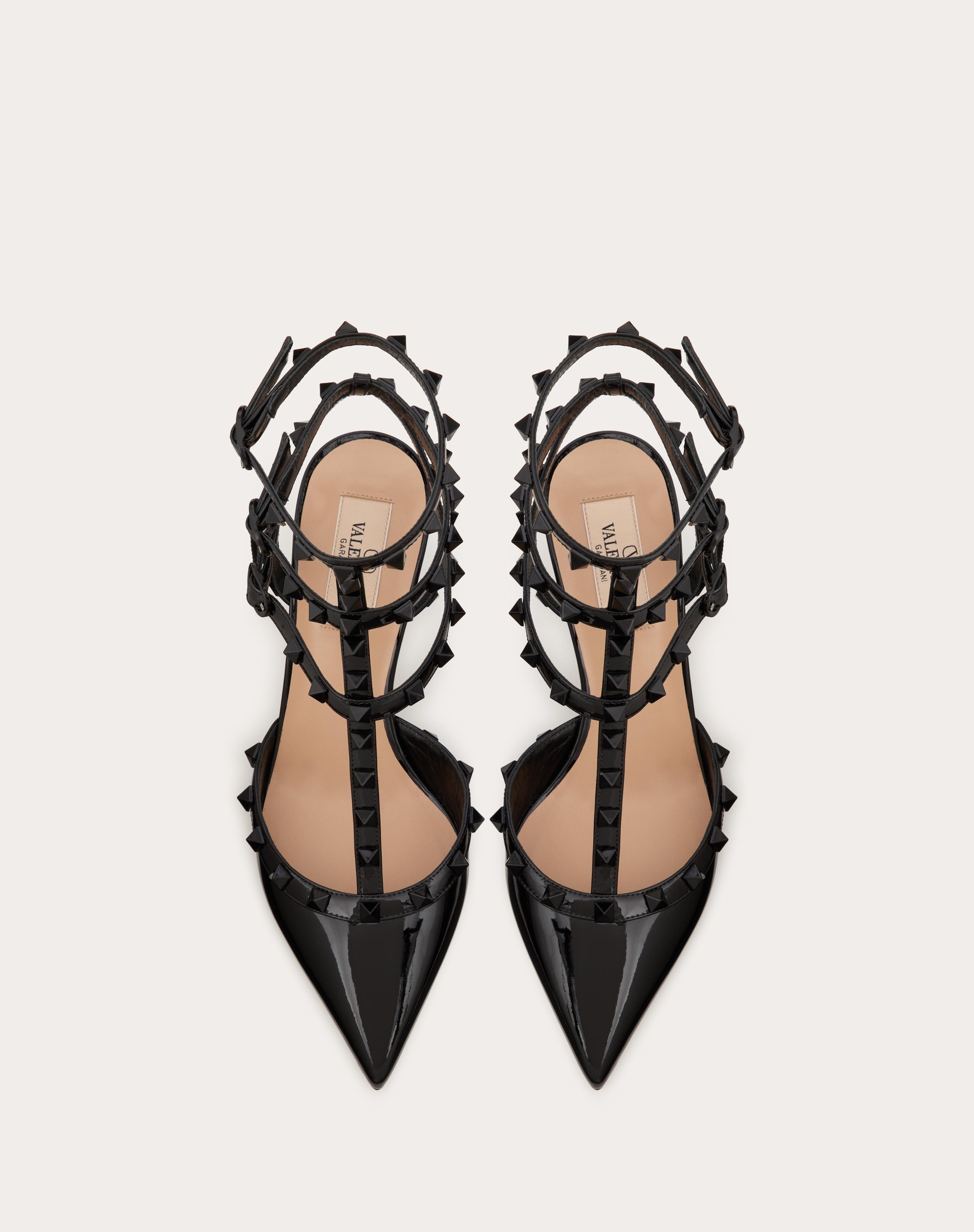 PATENT ROCKSTUD PUMPS WITH MATCHING STRAPS AND STUDS 65 MM - 4