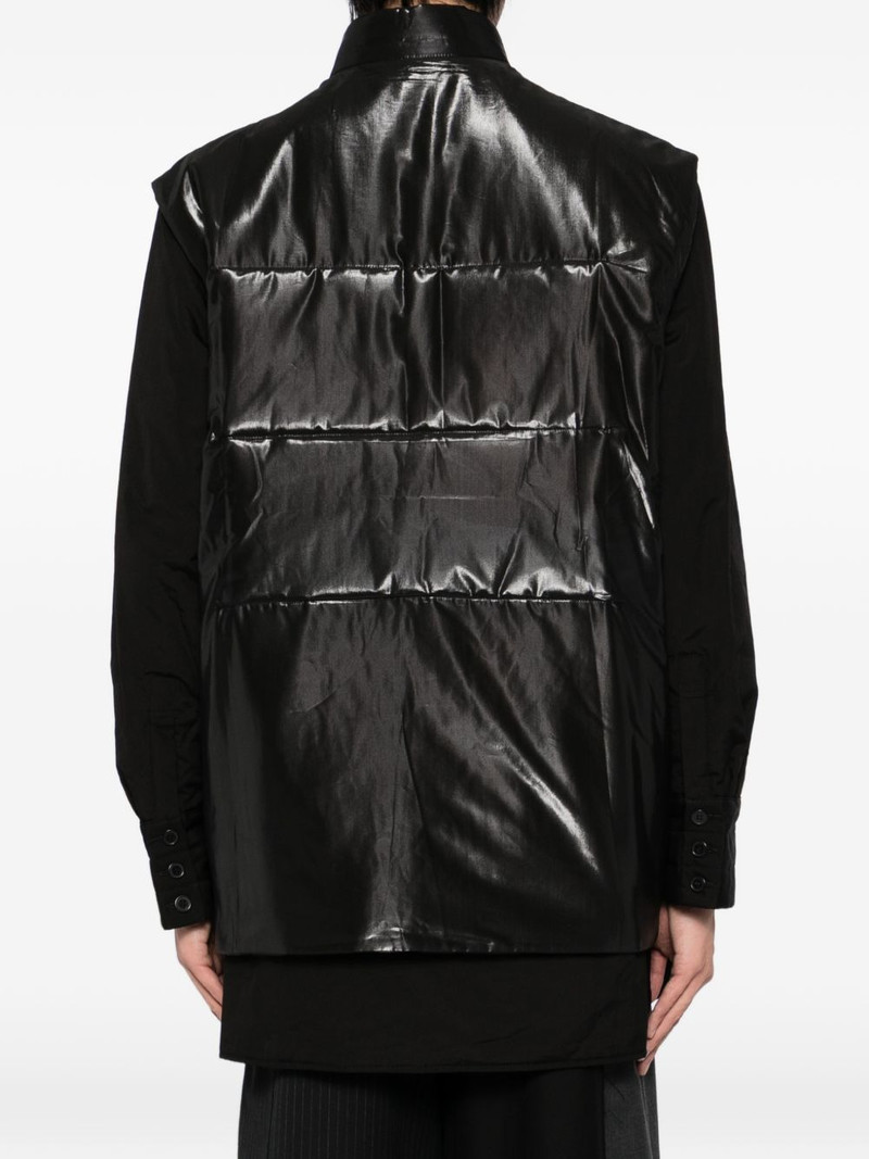 graphic-print sleeveless padded jacket 4