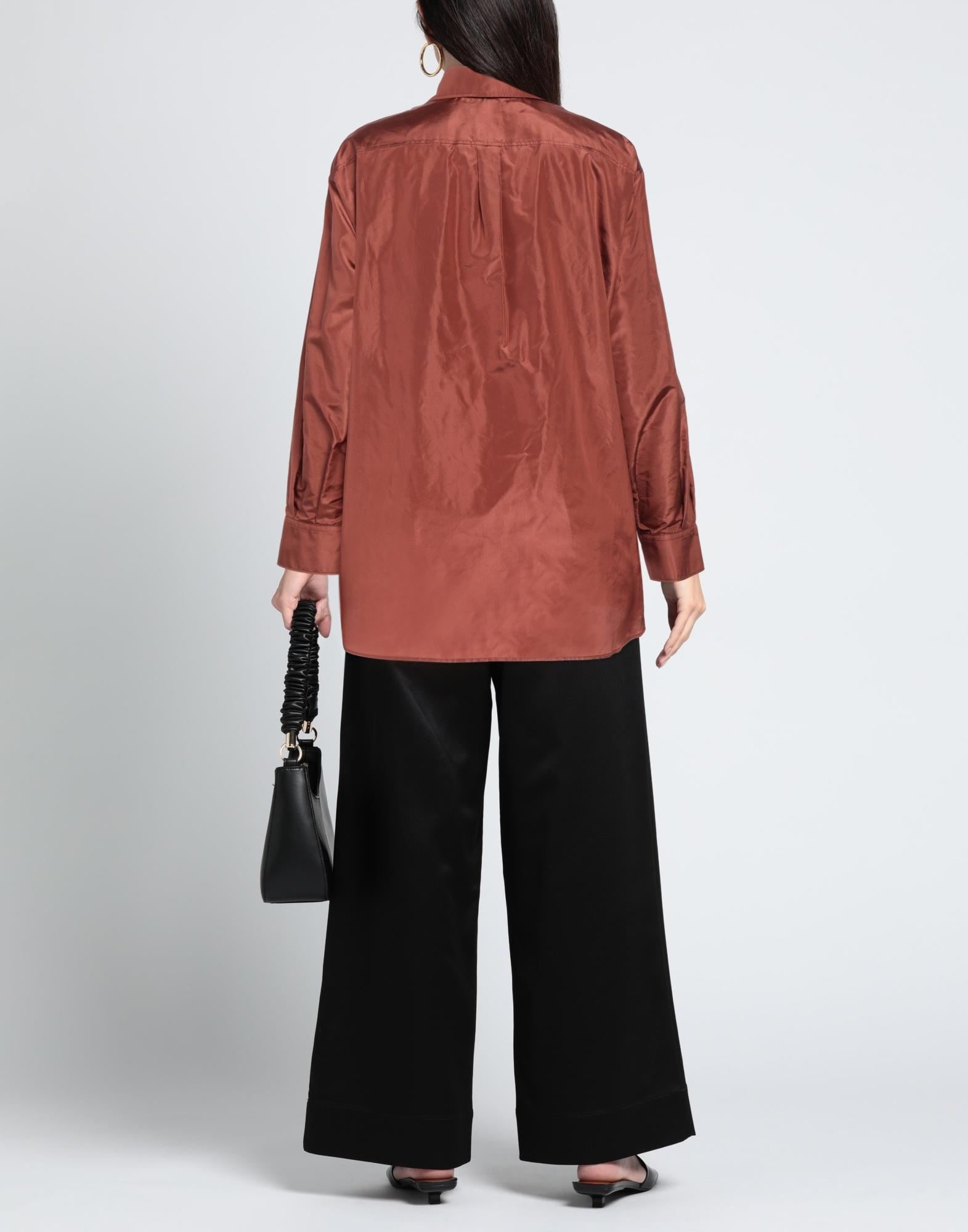 Rust Women's Silk Shirts & Blouses - 3