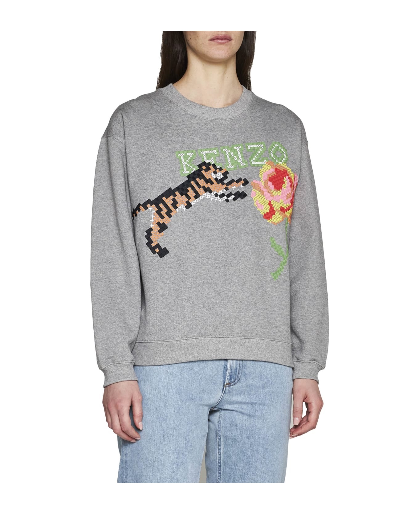 Cotton Crew-neck Sweatshirt - 2