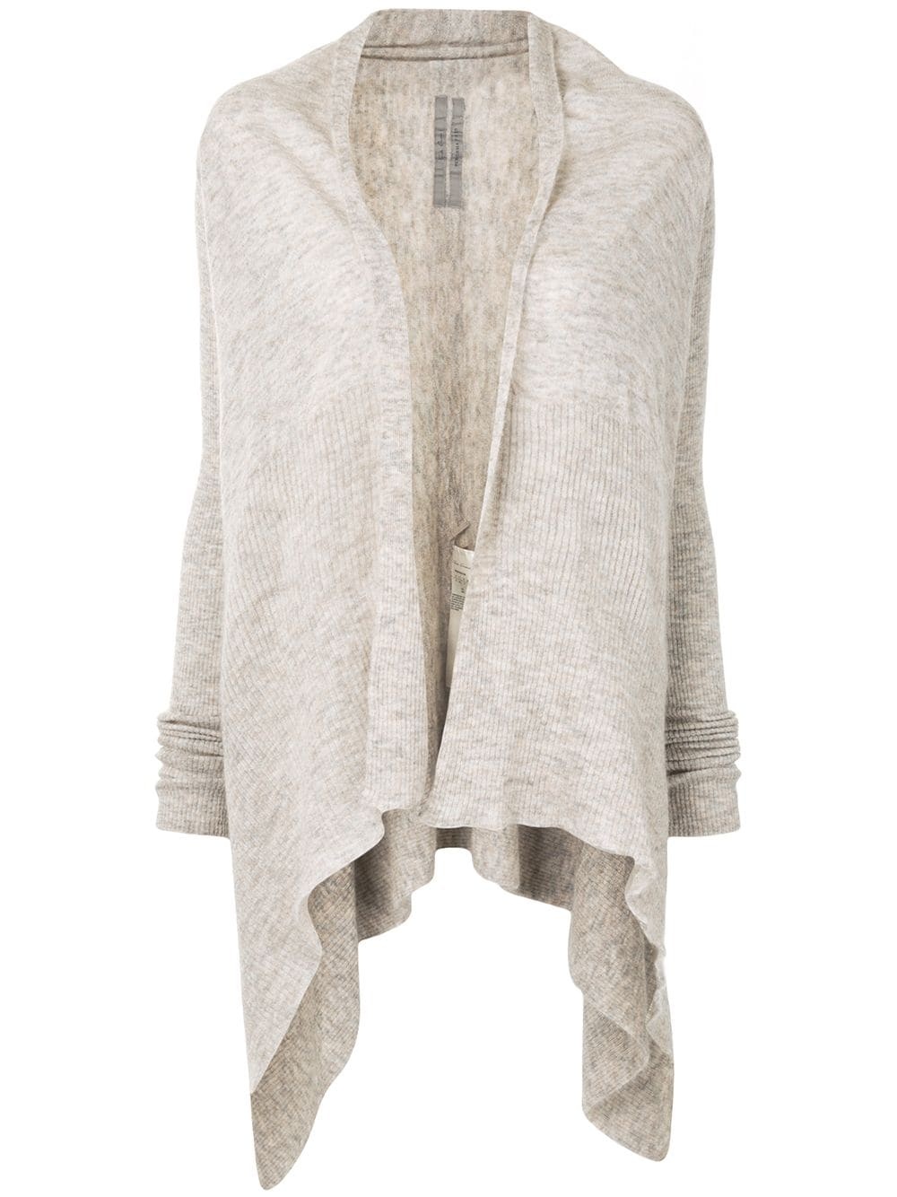 asymmetric mid-length cardigan - 1