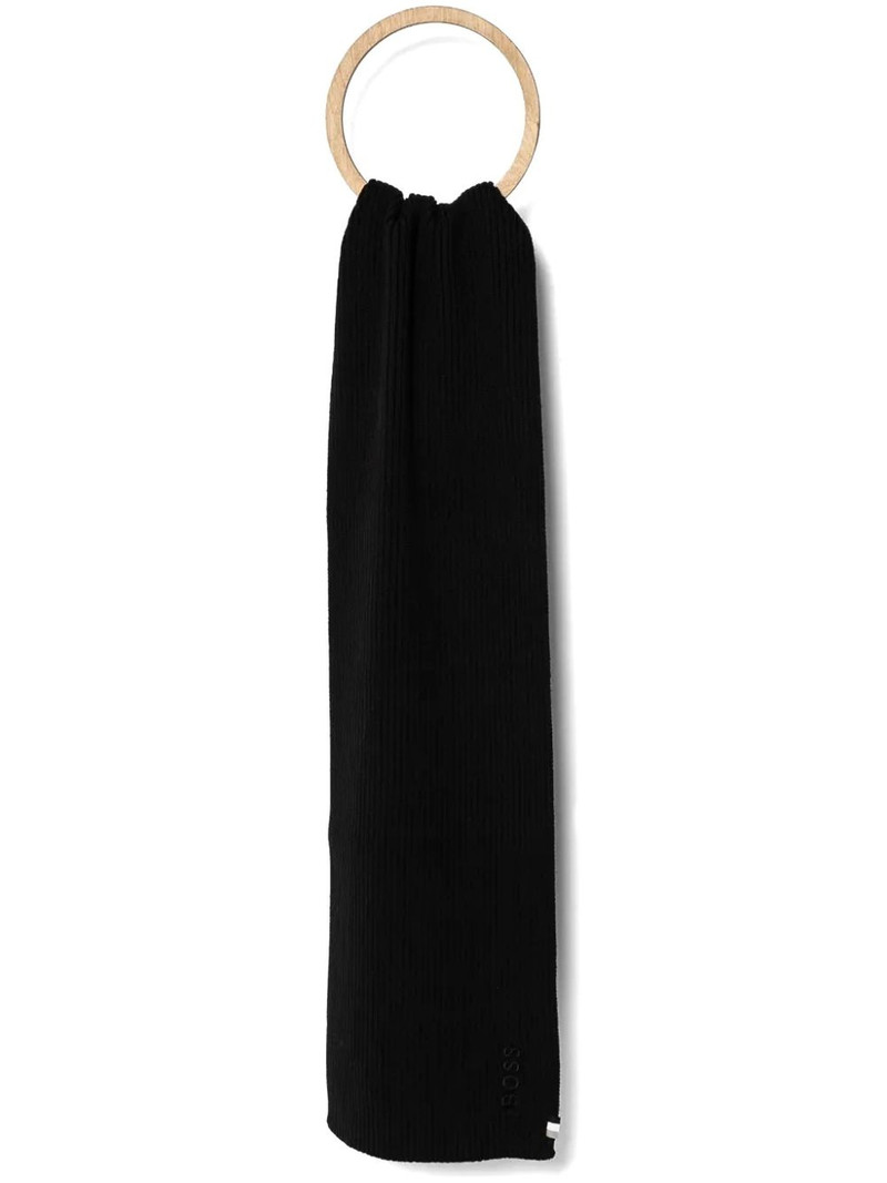 ribbed-knit scarf 1