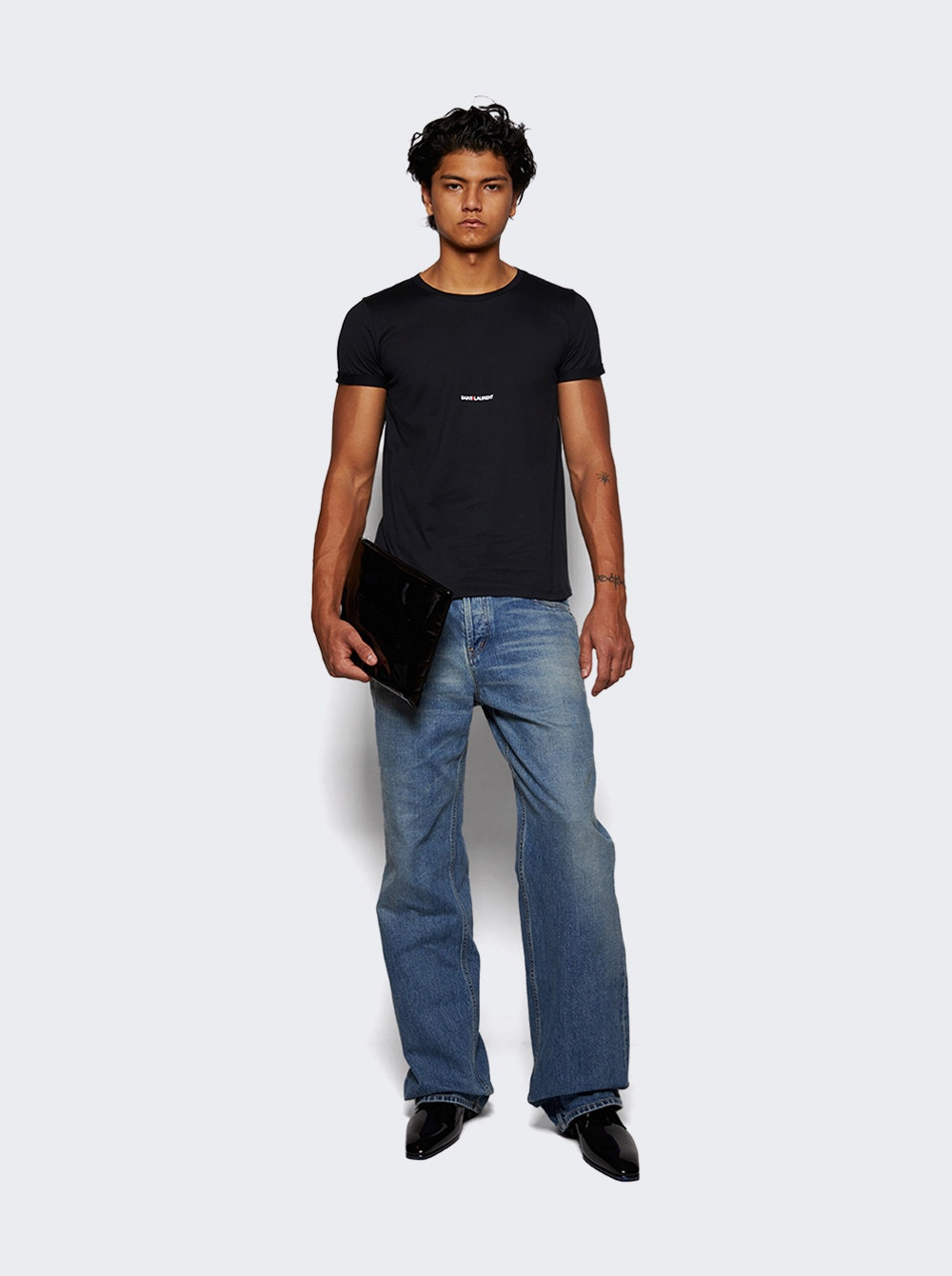 Logo Print Tee Black - 2