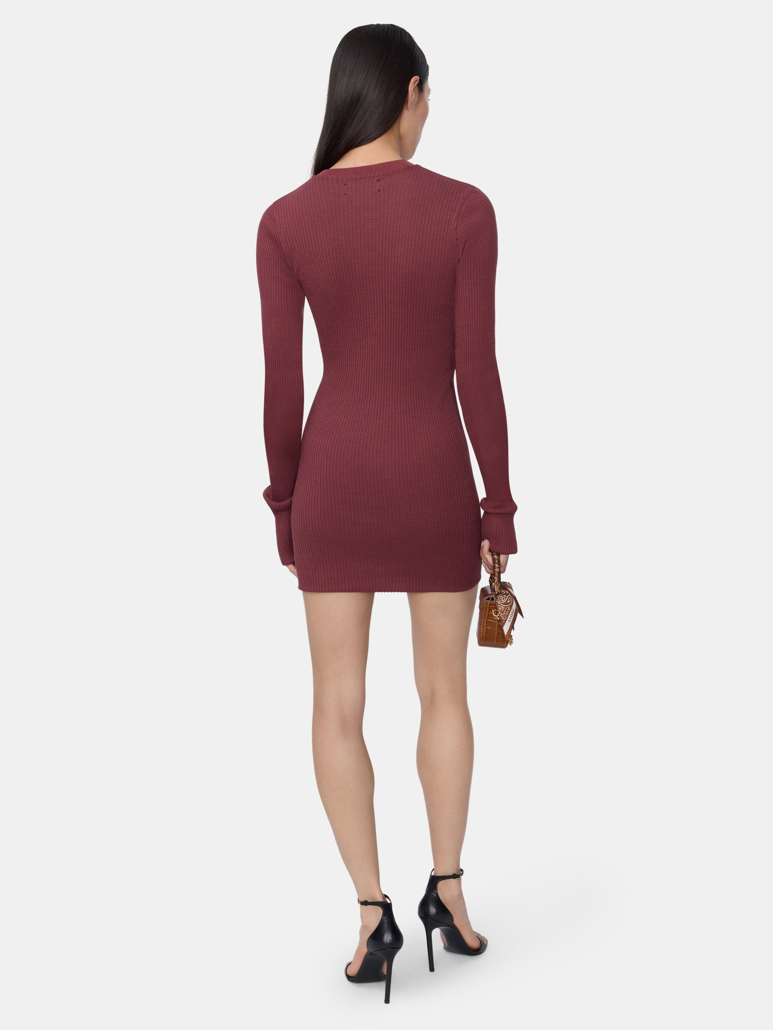 WOMEN'S MA LONG SLEEVE MINI DRESS - 4