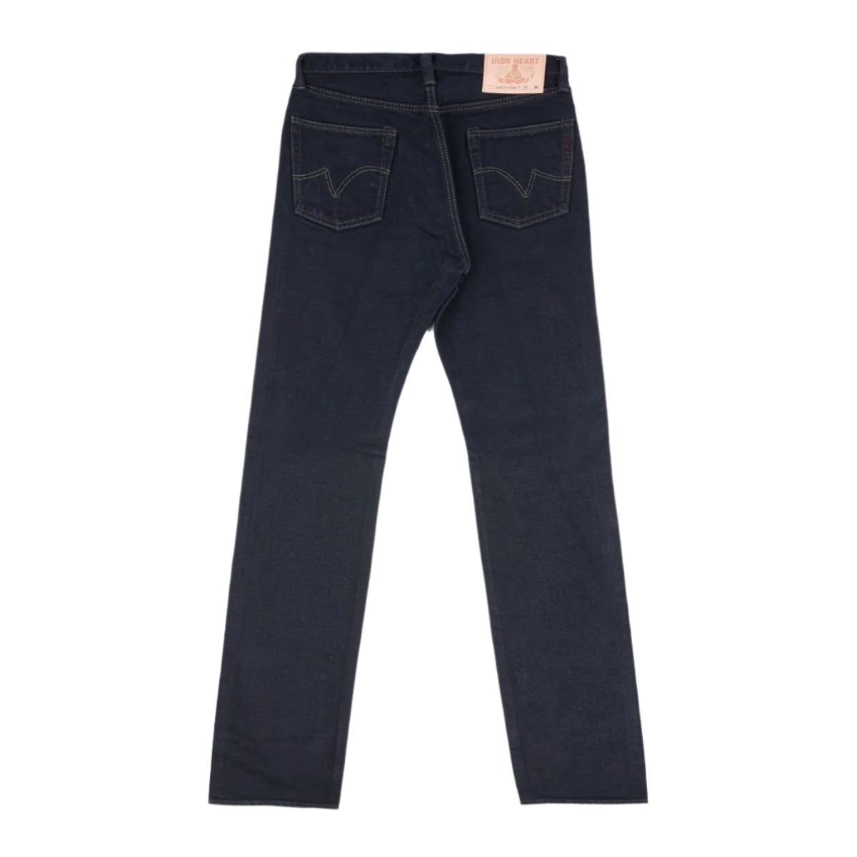 IH-888s-21od 21oz Selvedge Denim Medium/High Rise Tapered Cut Jeans Indigo Overdyed Black - 2