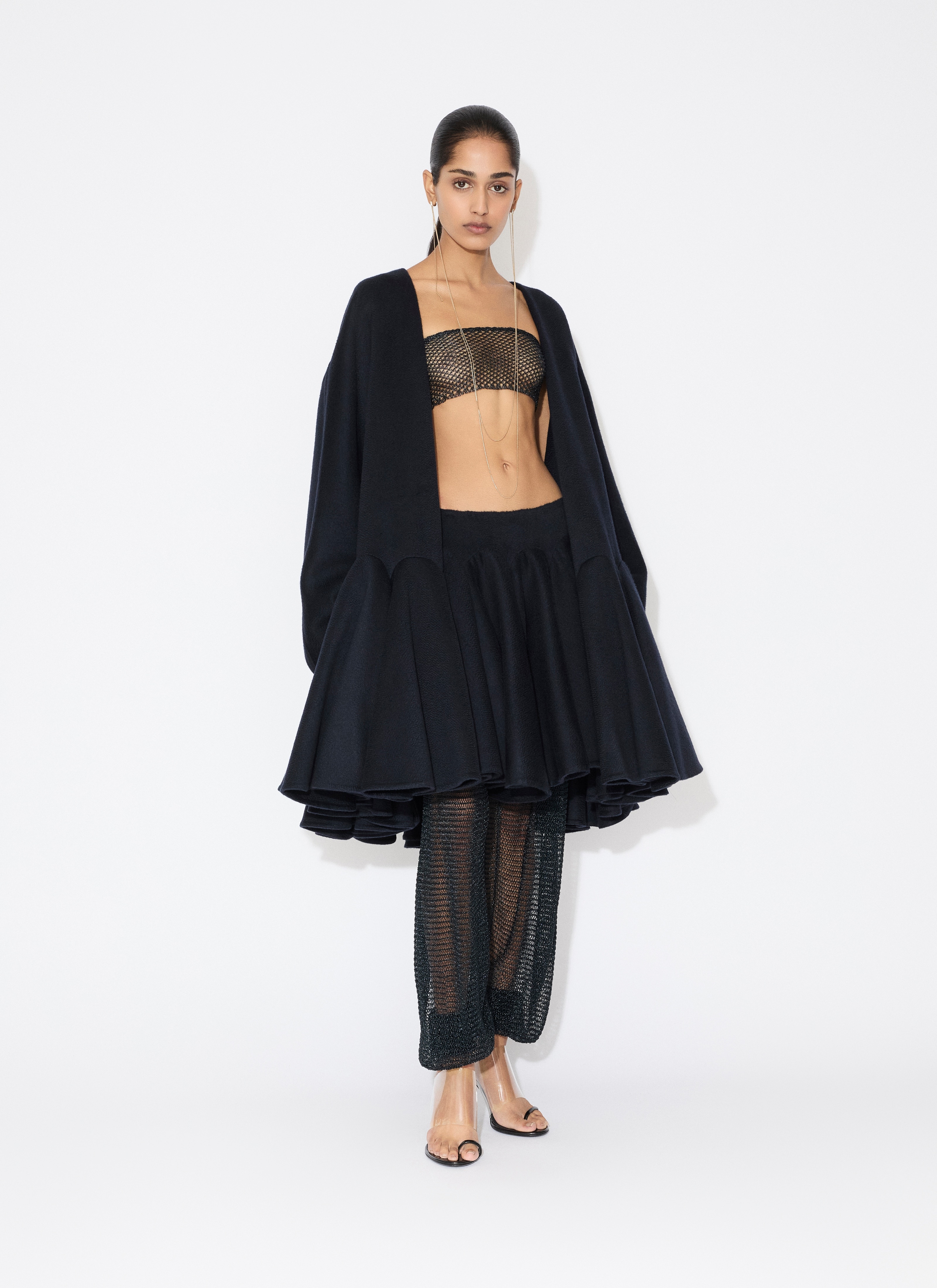 CASHMERE PEPLUM COAT - 2