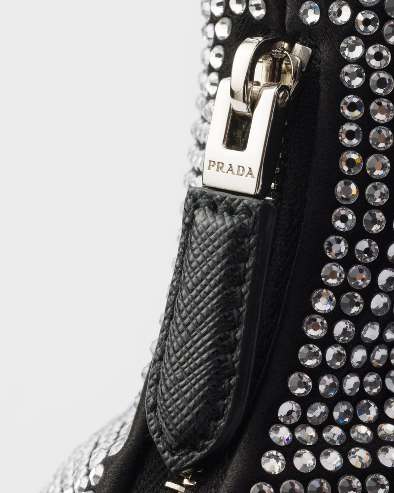 Prada Re-Edition 2005 mini crystal-studded satin bag 5