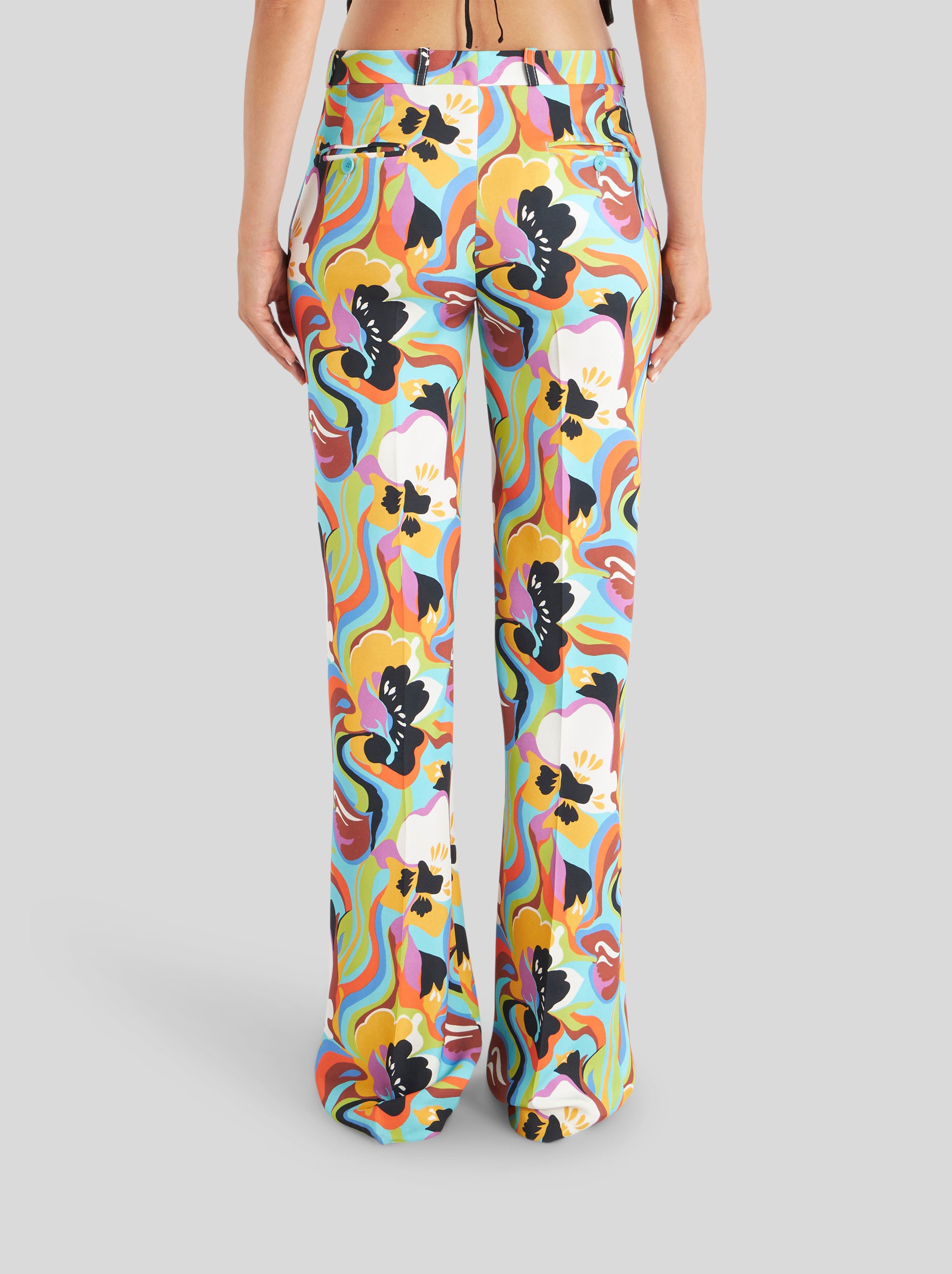 TAILORED TROUSERS WITH MAXI FLORAL PATTERNS - 4