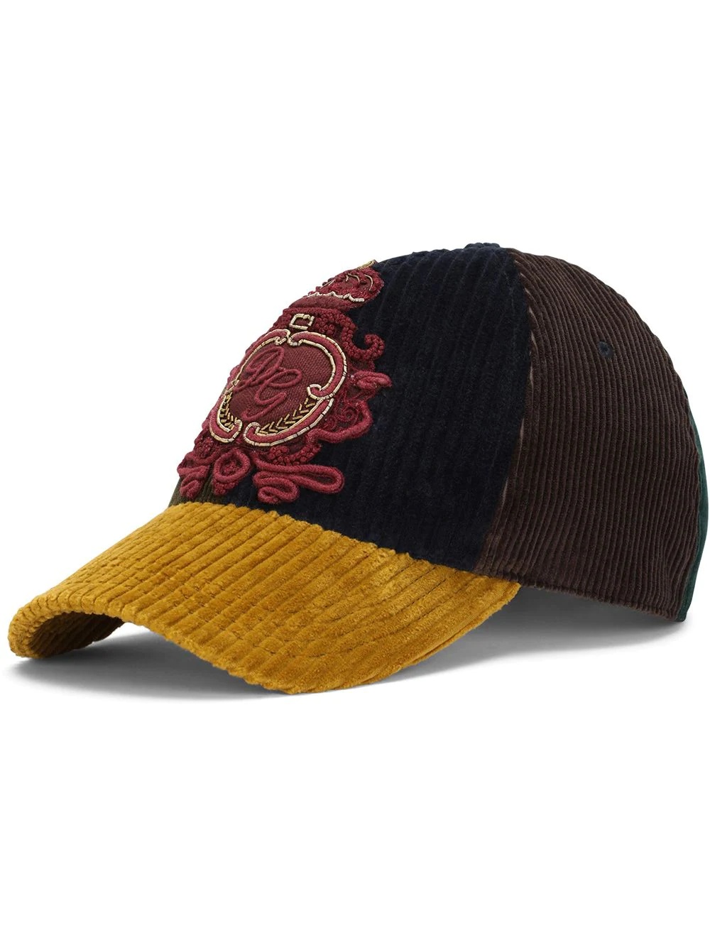 appliqué panelled cap - 1