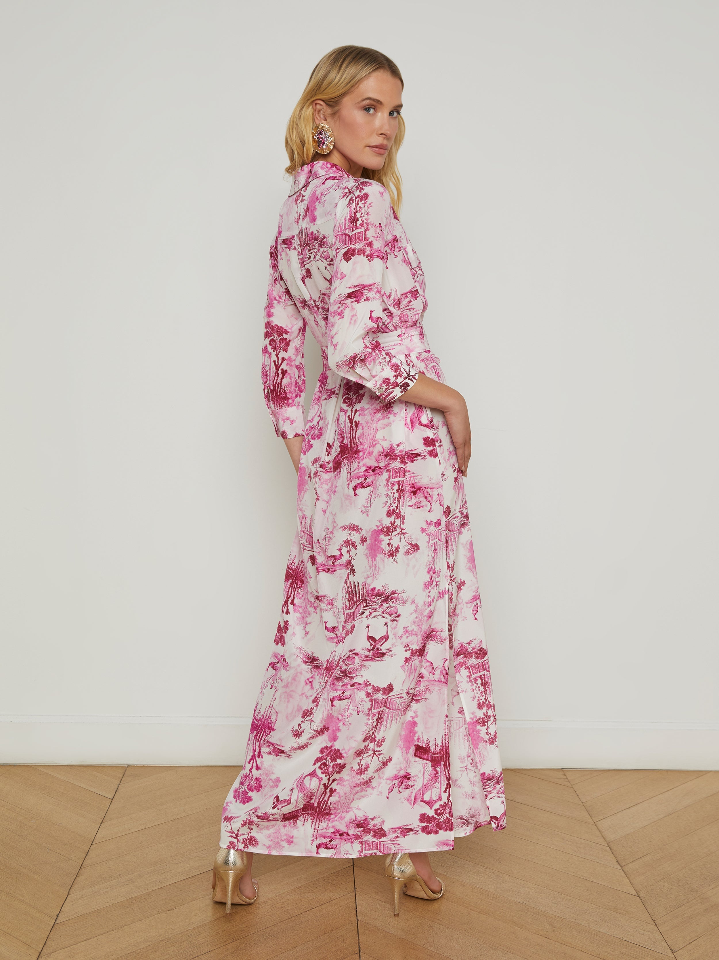 Cameron Silk Shirt Dress - 4