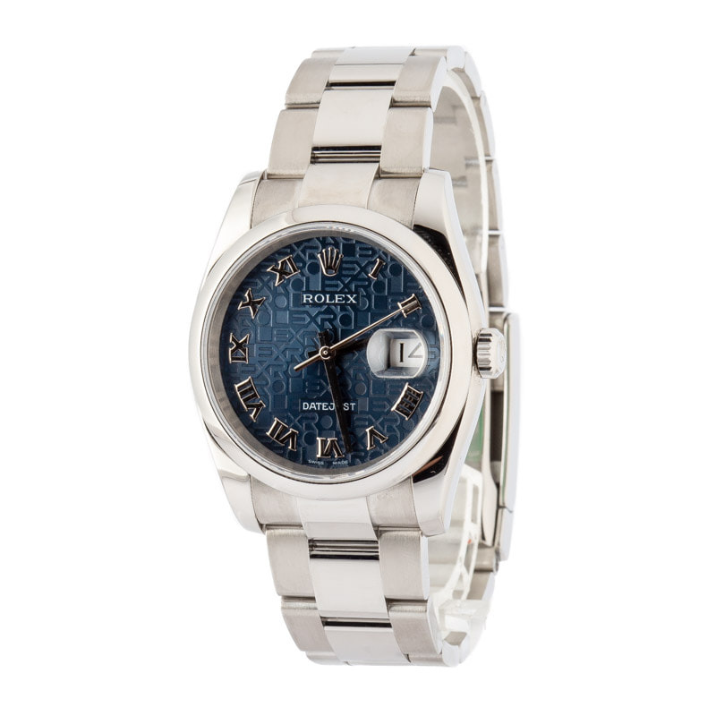 Rolex Datejust 116200 Blue Jubilee Dial - 2