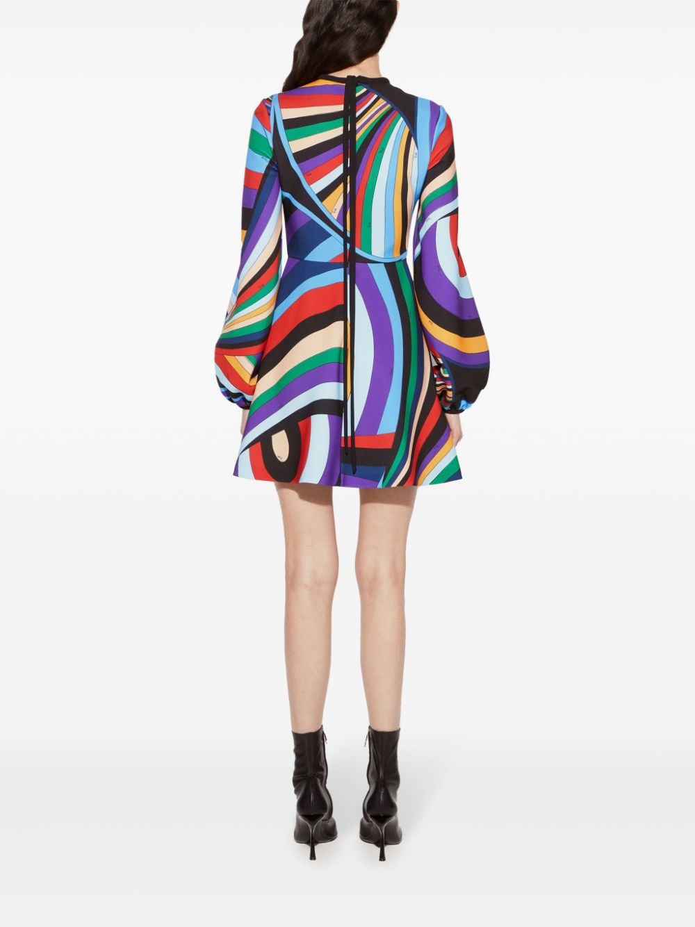 Iride-print mini dress - 4