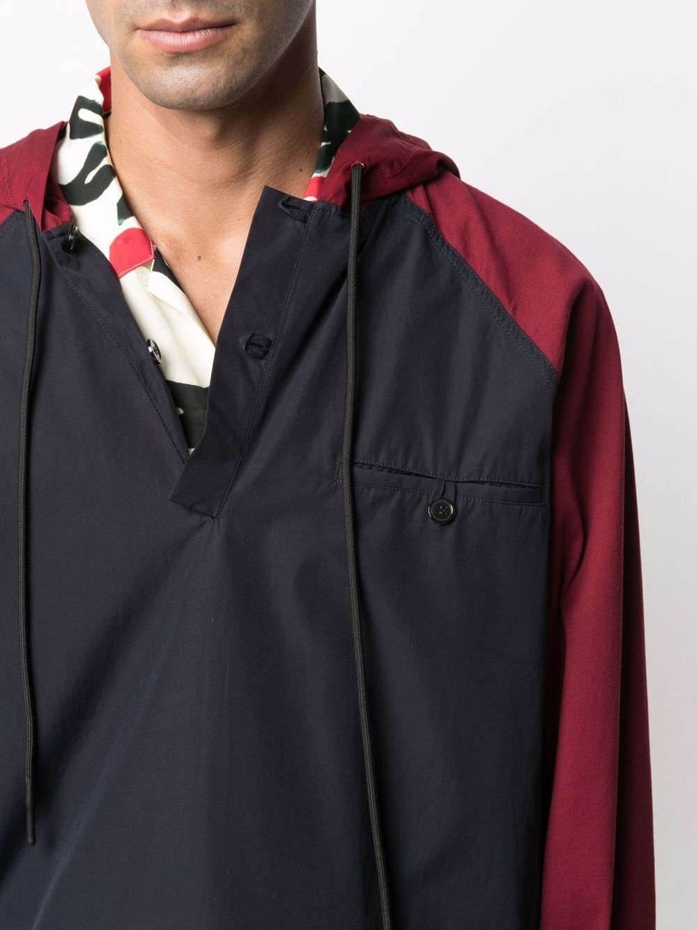 colour-block panelled jacket - 5