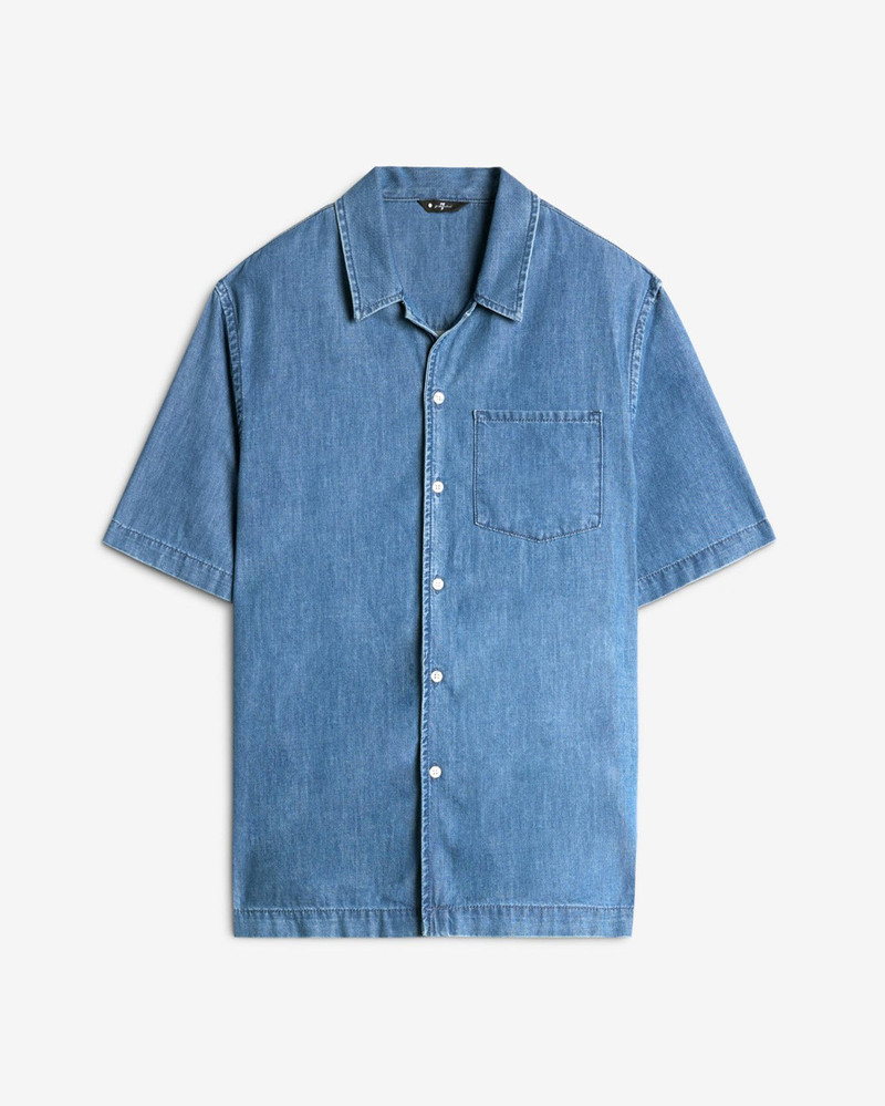 Leisure Denim Camp Shirt in Seabrook 1