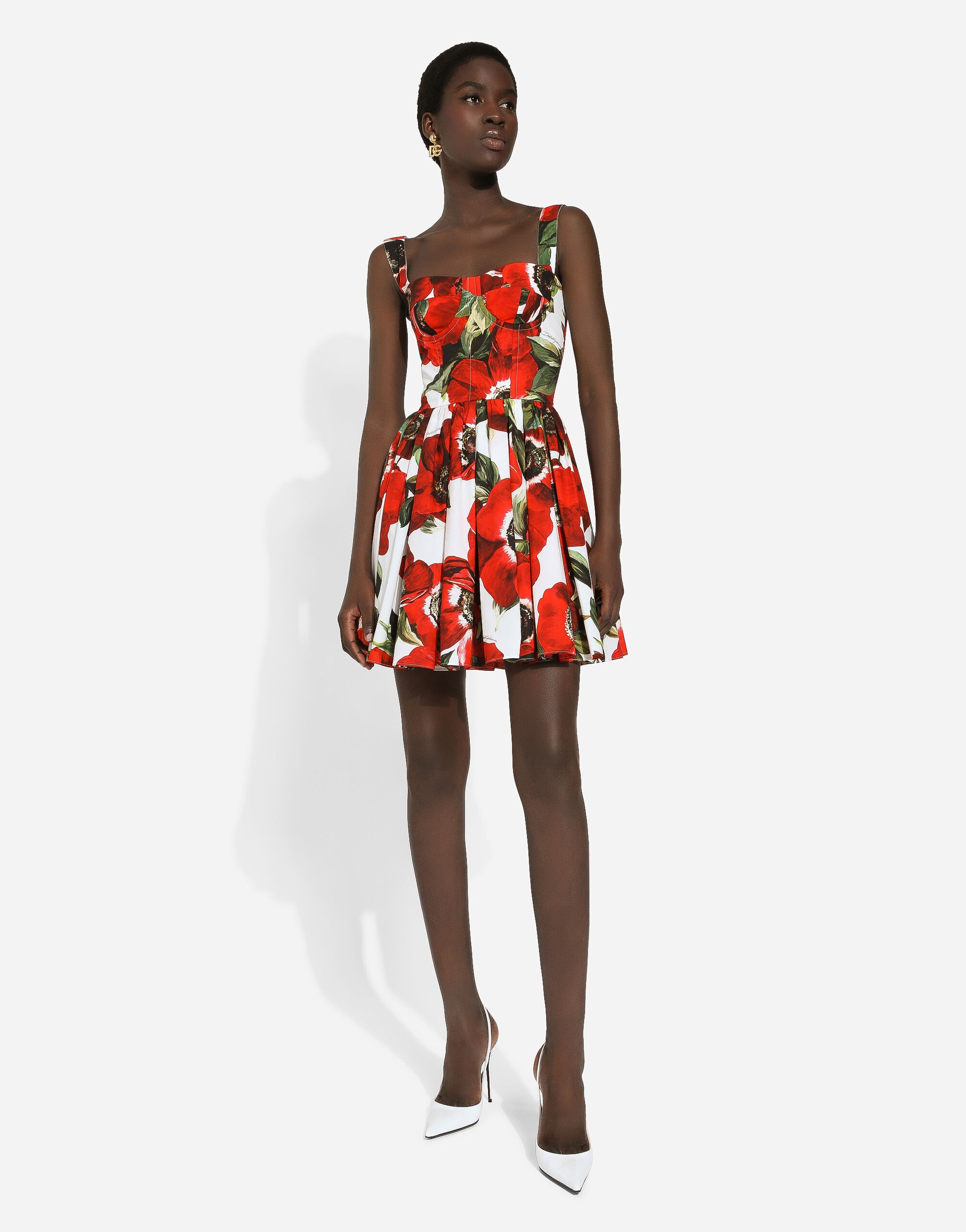 ワンピース DOLCE & GABBANA ANEMONI PRINT COTTON MIDI DRESS 82923901?w=400