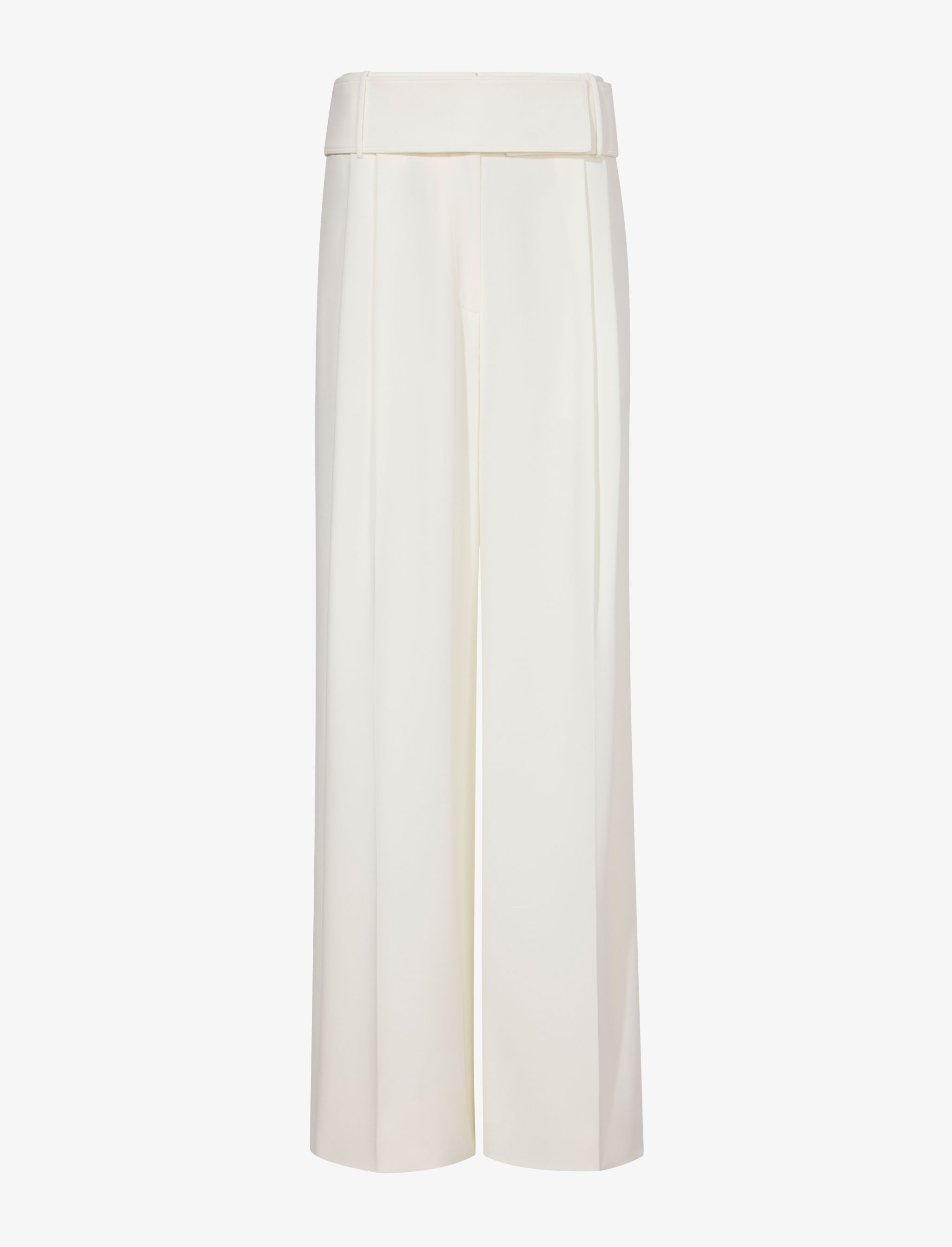 Matte Viscose Crepe Pants - 1