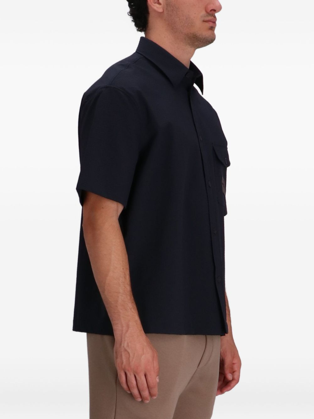 patch-pocket short-sleeve shirt - 3