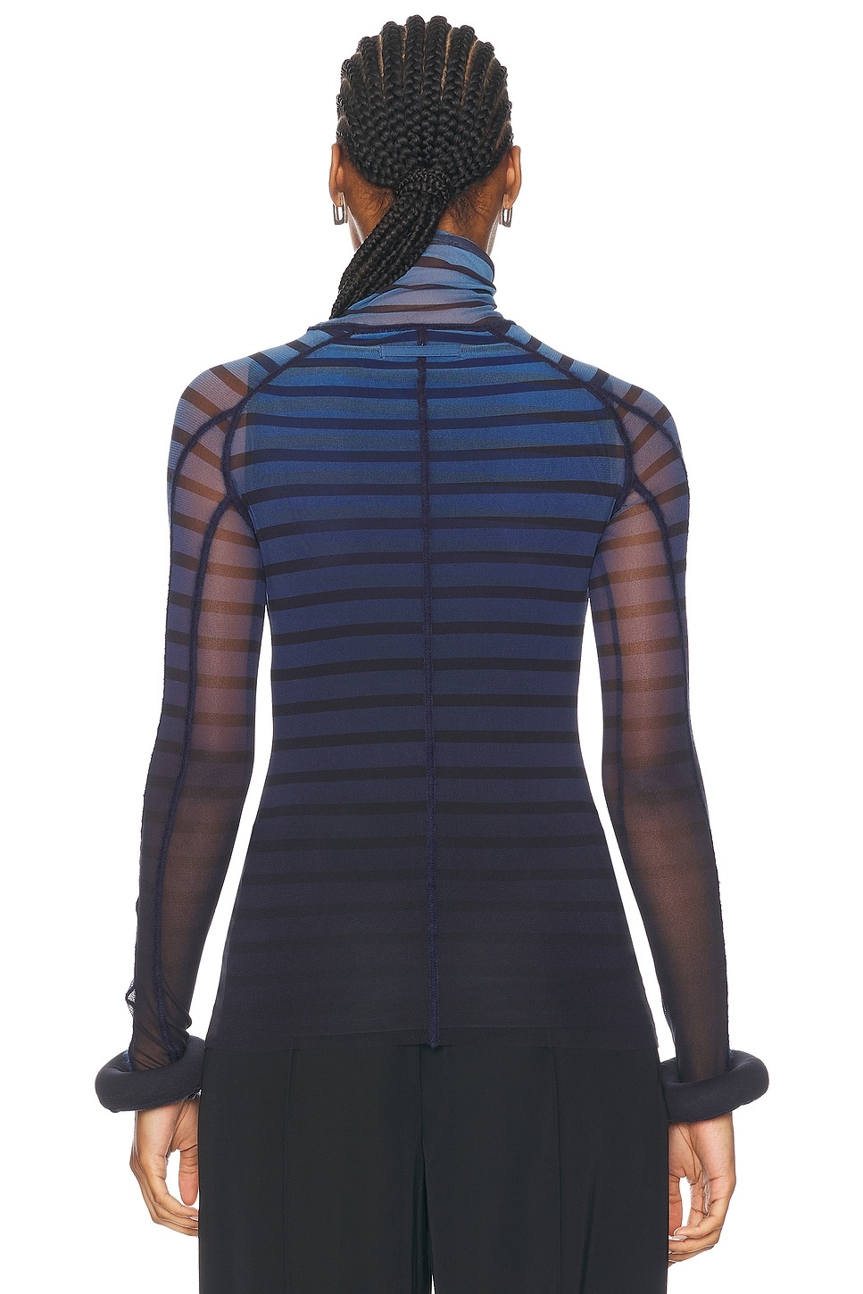 3d Cuff Long Sleeve Top - 3