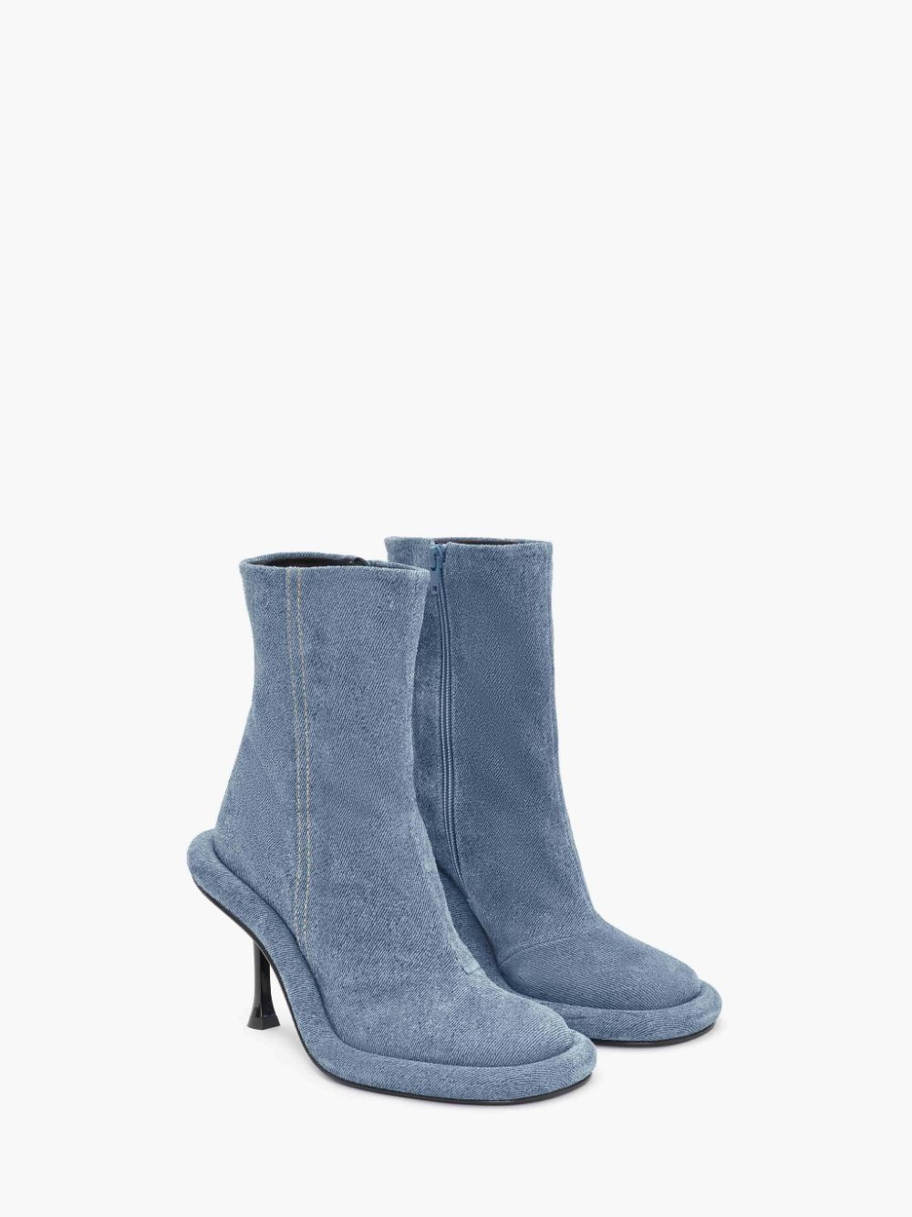 BUMPER-TUBE LEATHER HEEL BOOTS - 2