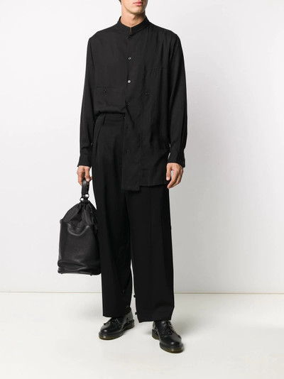 Yohji Yamamoto oversized plain shirt  outlook