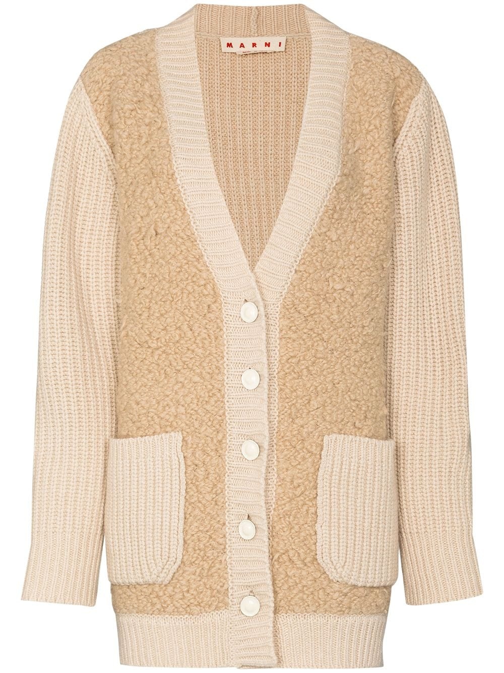 panelled cardi-coat - 1