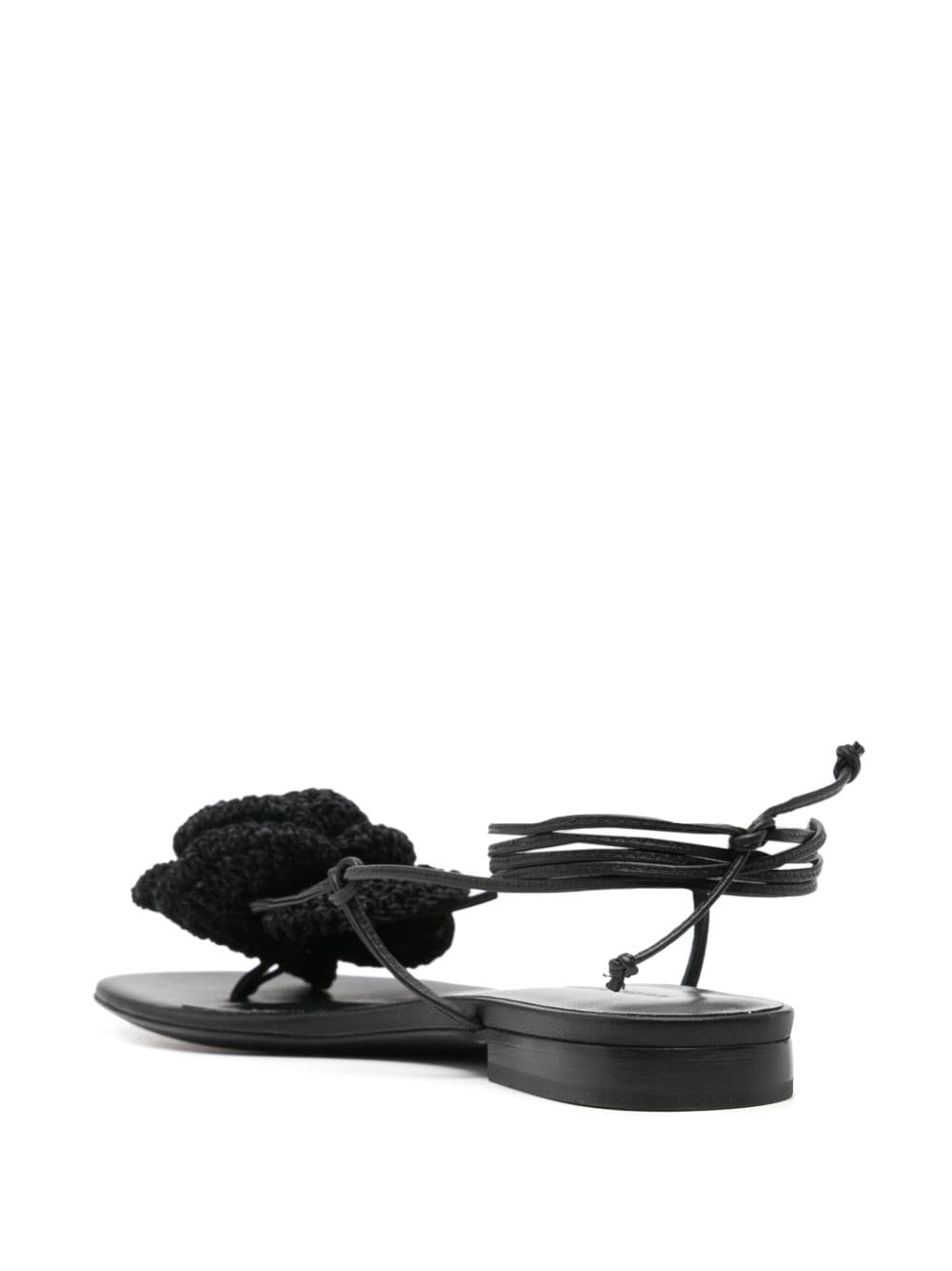 crochet-floral-appliquÃ© sandals - 3