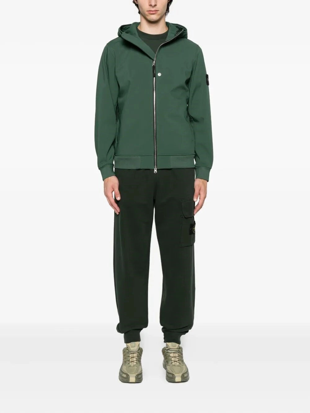 Stone Island Men `Brushed Organic Cotton` Track Pants - 2