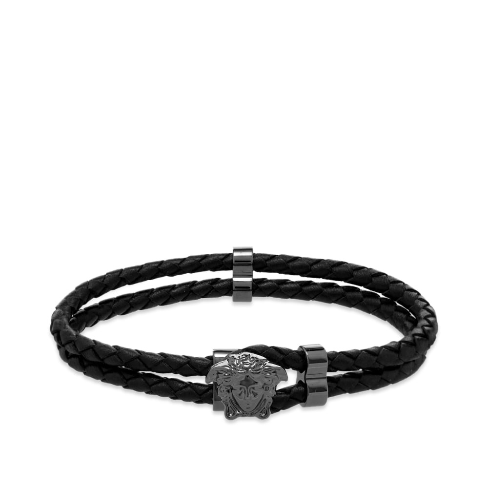 Versace Leather Medusa Bracelet - 1