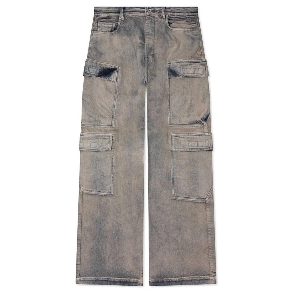 DOUBLE CARGO DENIM JEANS - MINERAL PEARL - 1