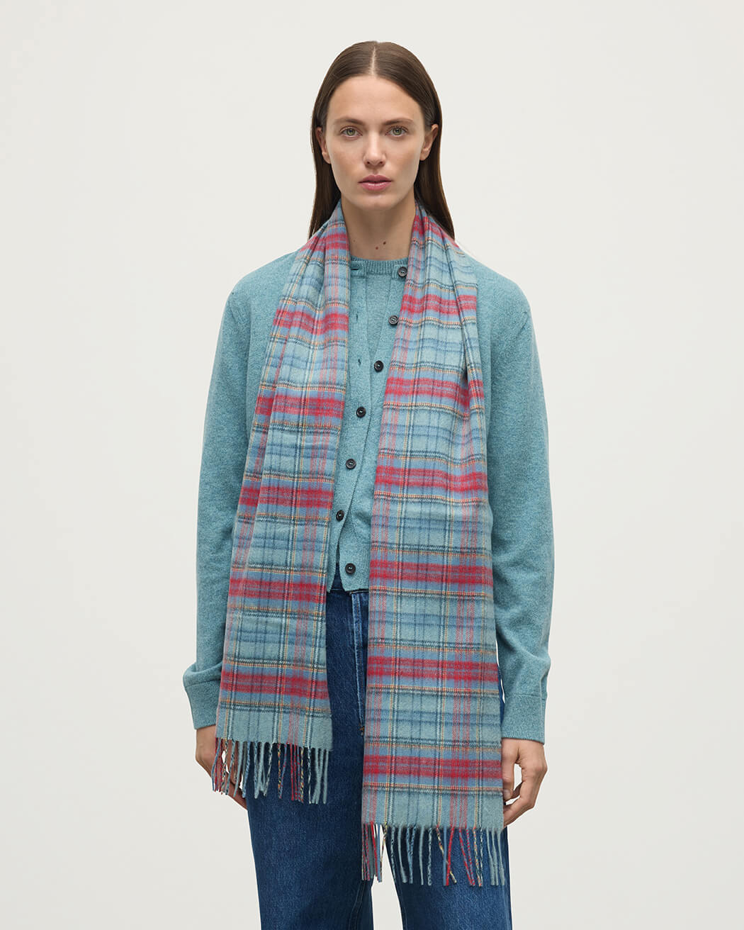 Anderson Tartan Cashmere Scarf - 2