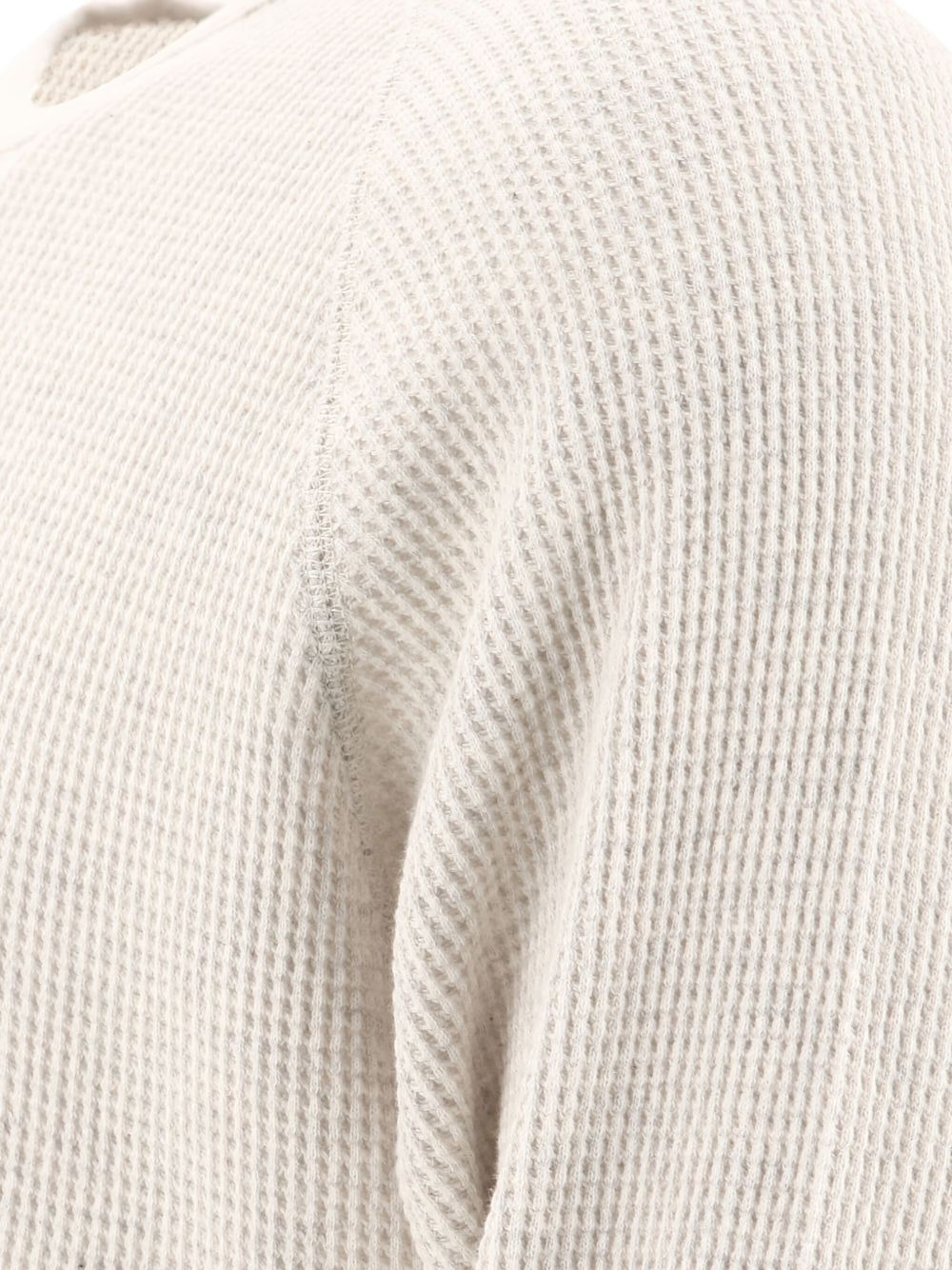 waffle-knit crew-neck T-shirt - 4
