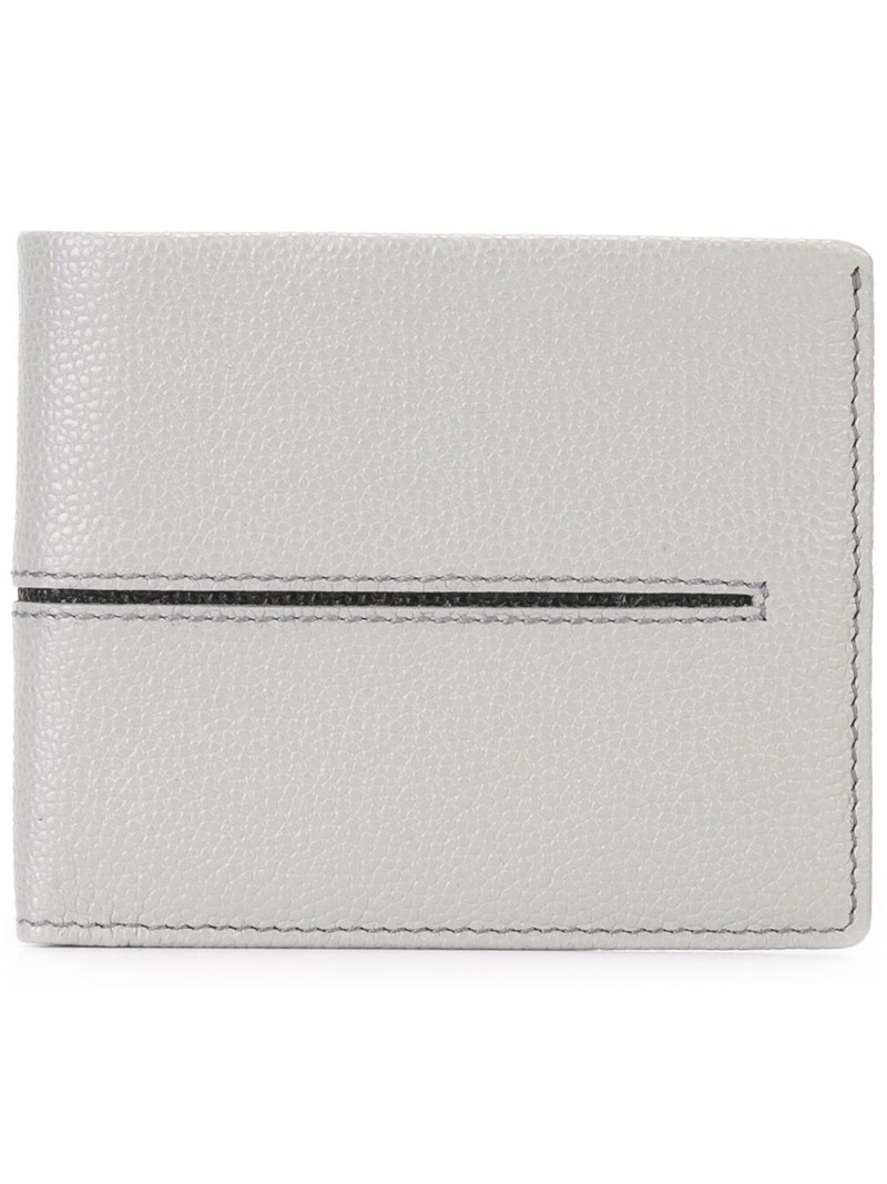 embossed line bi-fold wallet 1
