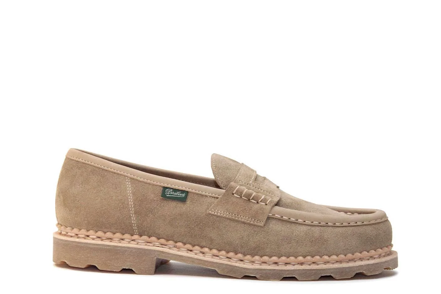 로고 잡아당기기 suede loafers - 1