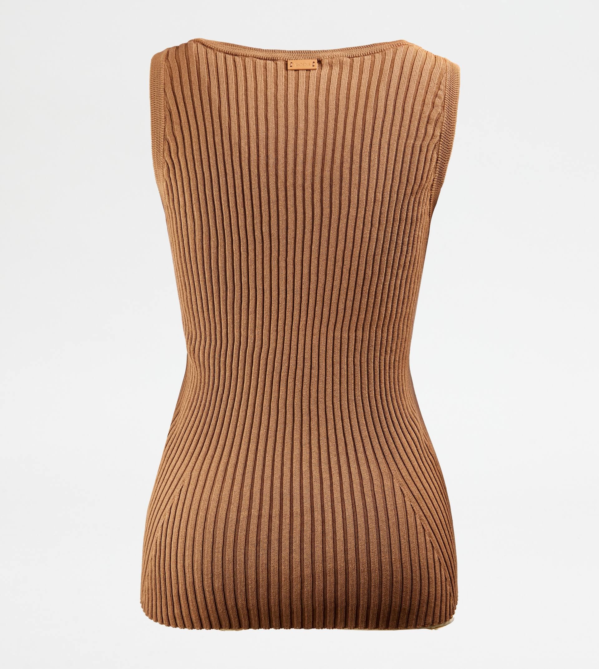 TOP IN COTTON - BROWN - 8