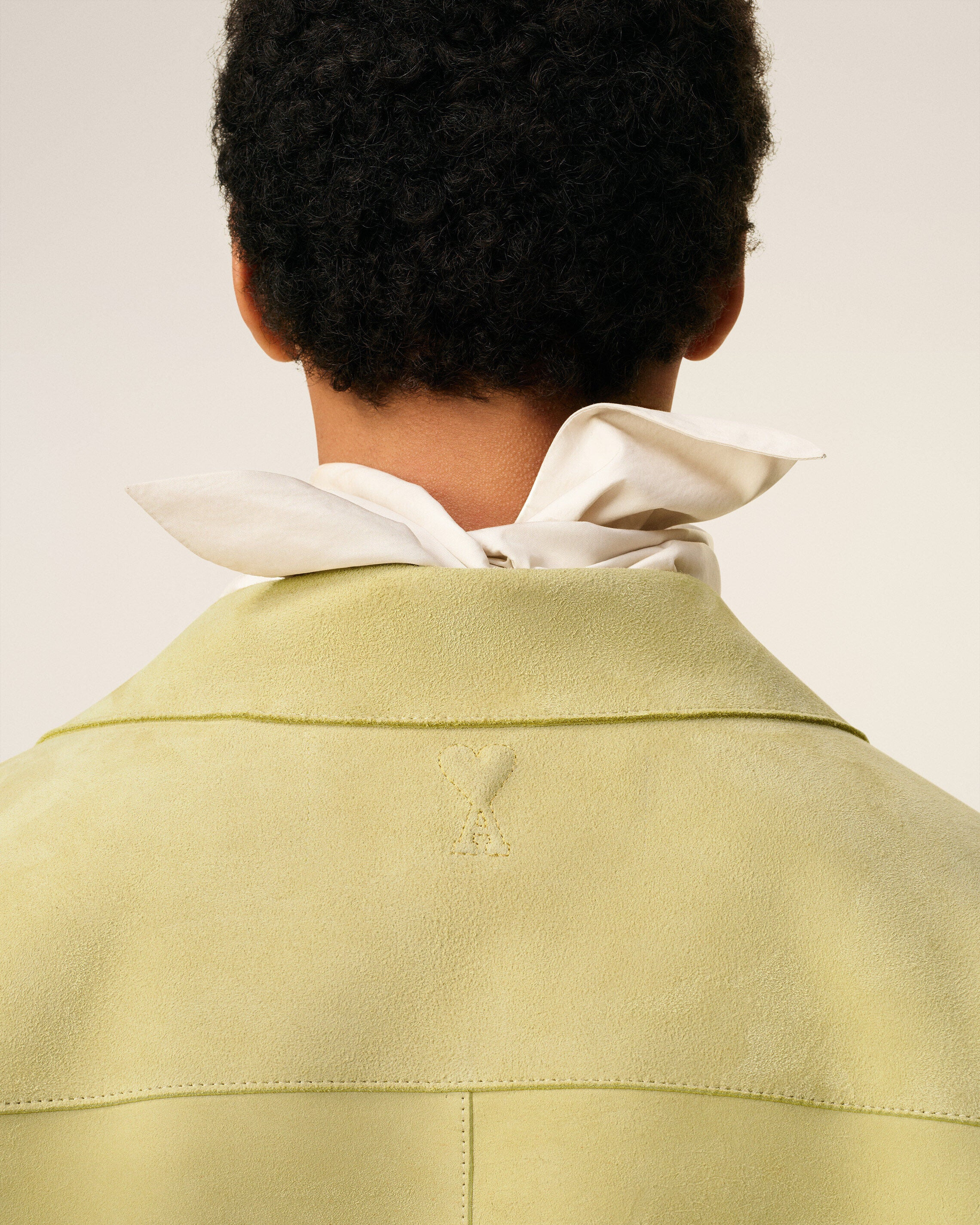 GREEN LEATHER OVERSHIRT - 4