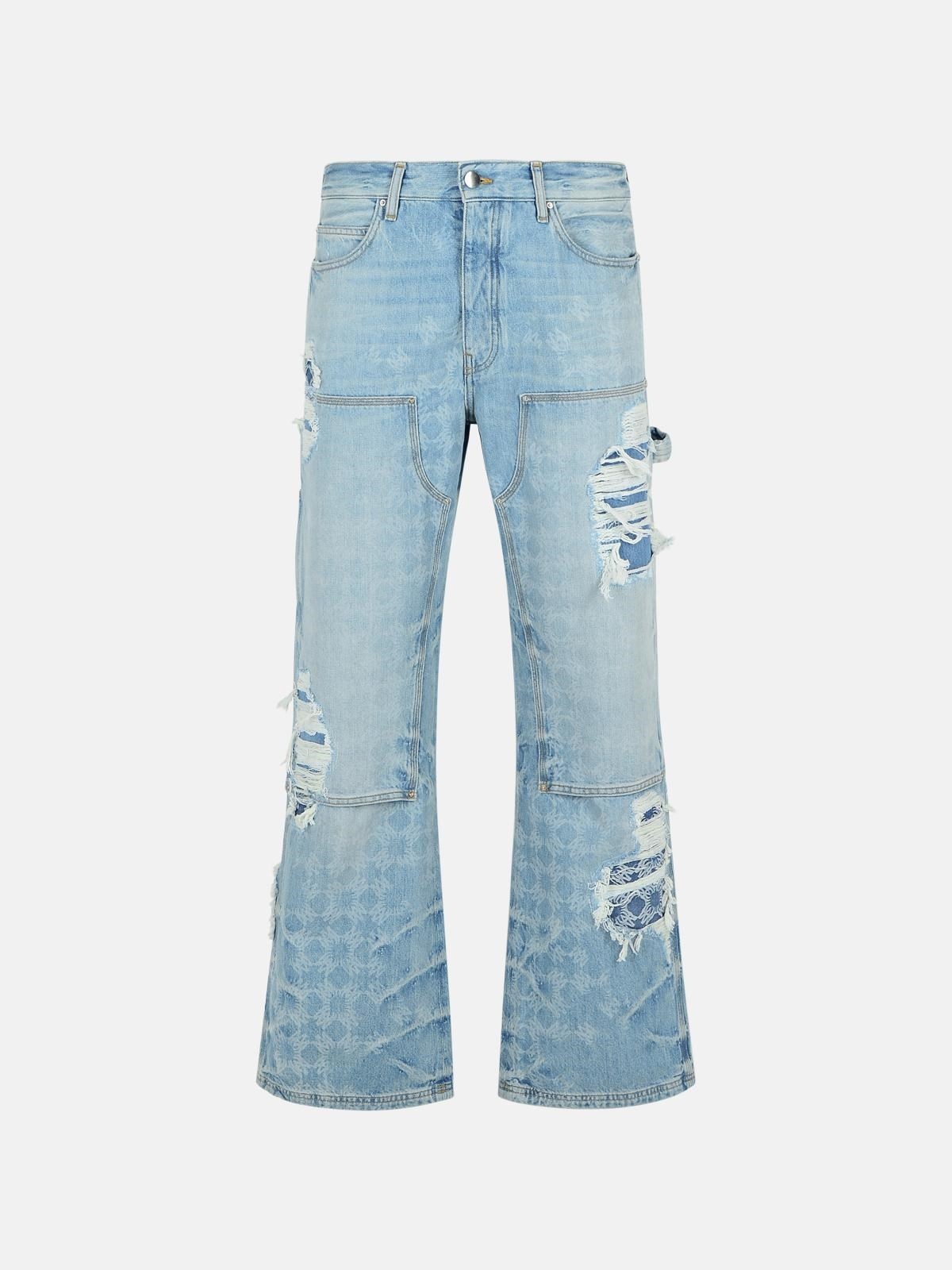 'CARPENTER' LIGHT BLUE COTTON JEANS - 1