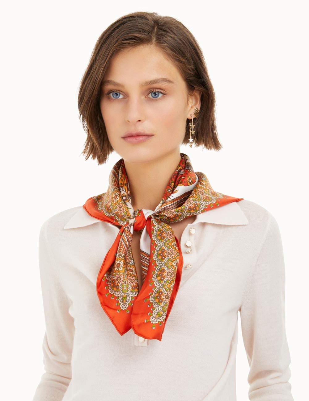 SILK SQUARE SCARF - 2