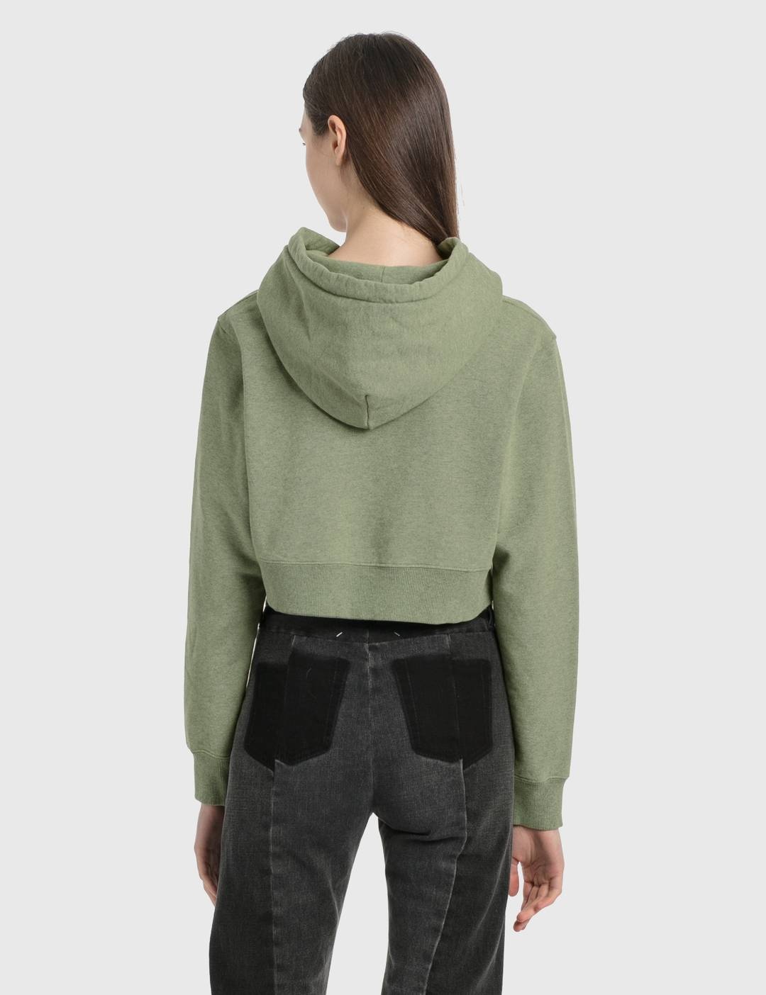 Overdyed Cropped Hoodie - 2