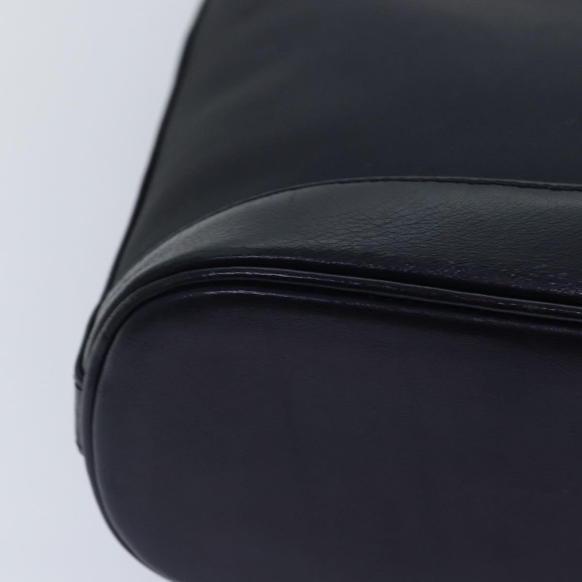Burberry Shoulder Bag Nylon Leather Navy Gold - 15