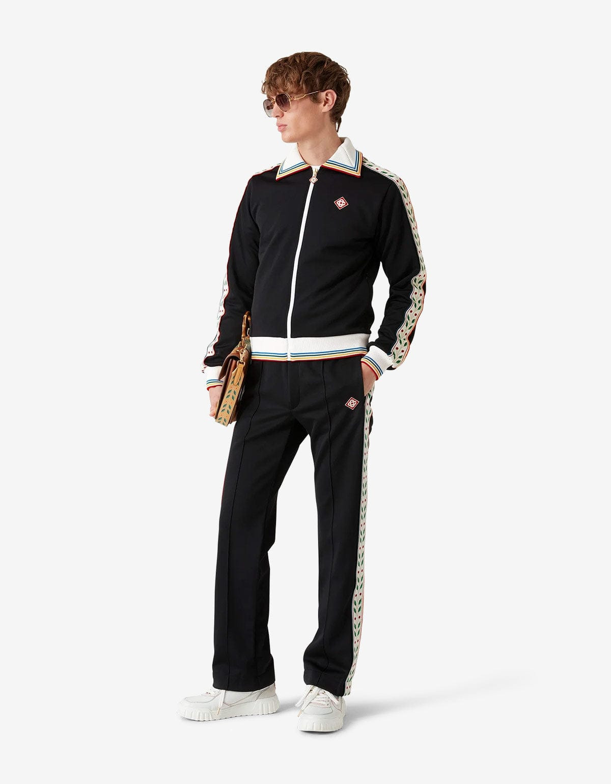 Casablanca Black Laurel Track Jacket - 3