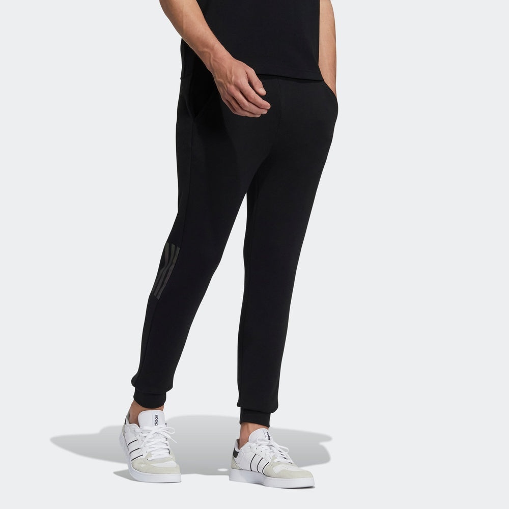 Men's adidas neo Sw 3s Knit Tp Bundle Feet Sports Pants/Trousers/Joggers Black H45188 - 3