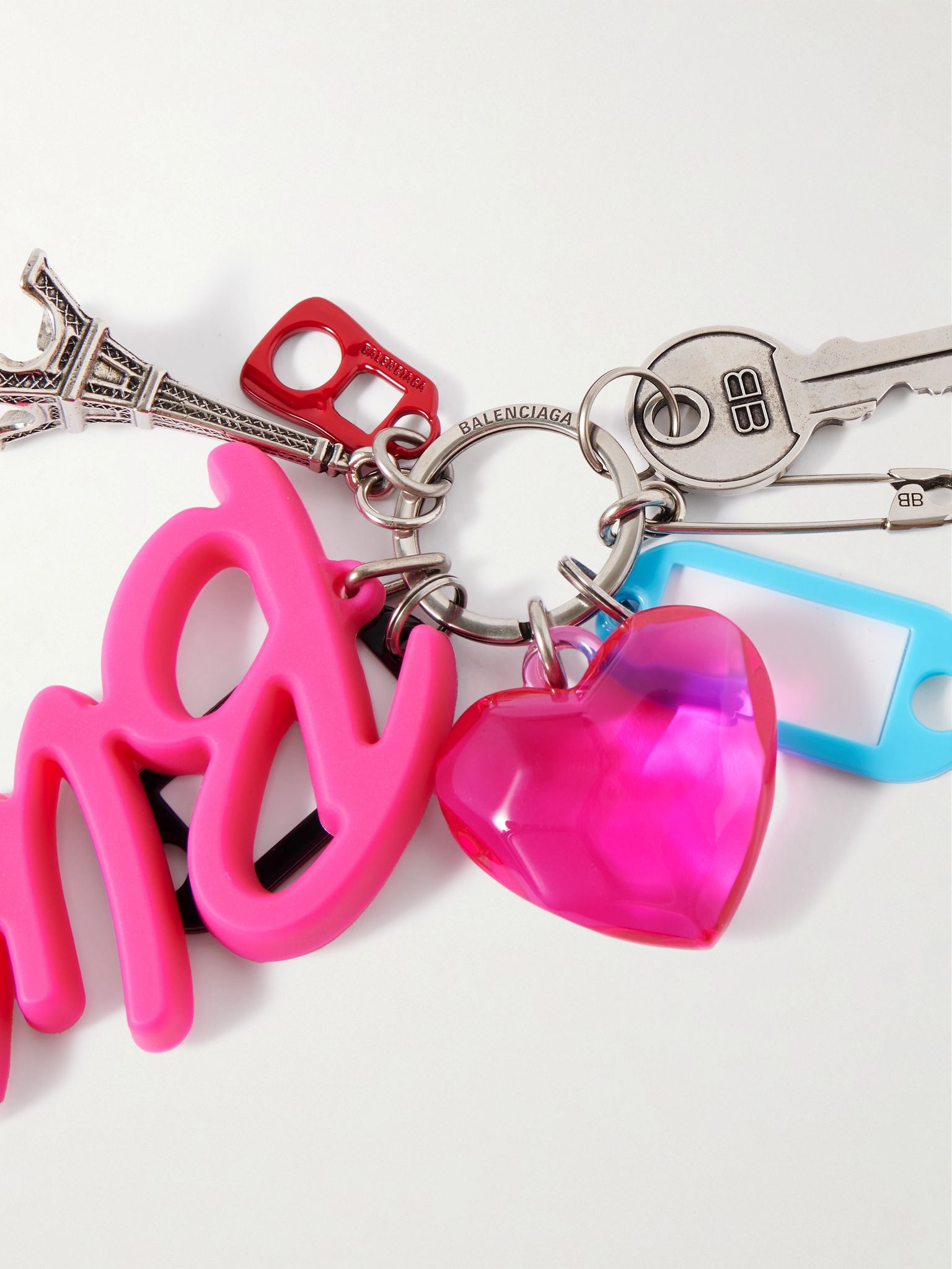 Hourglass Big Souvenirs Keyring Pink - 3