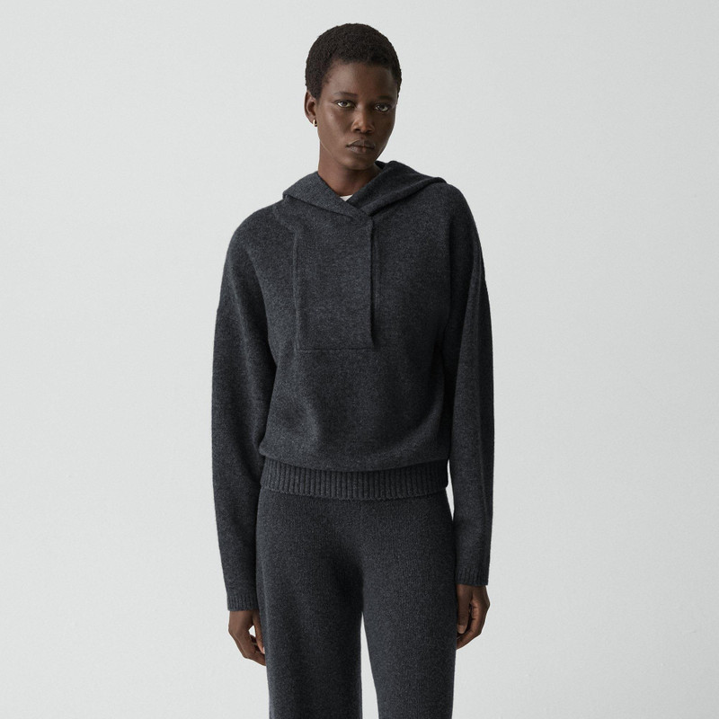Oversized Hoodie in Felted Wool-Cashmere 1