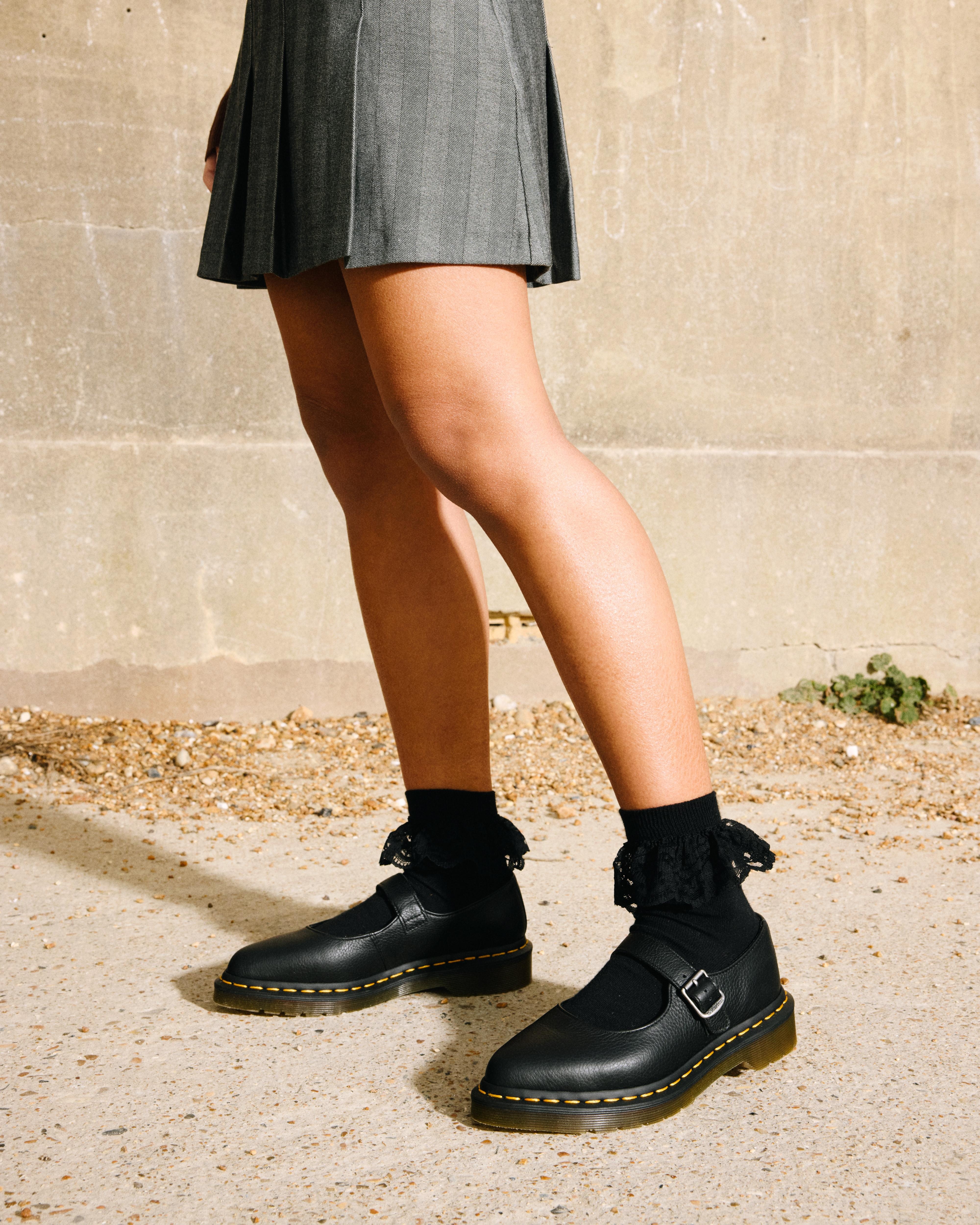 Elphie Virginia Leather Mary Jane Shoes - 5