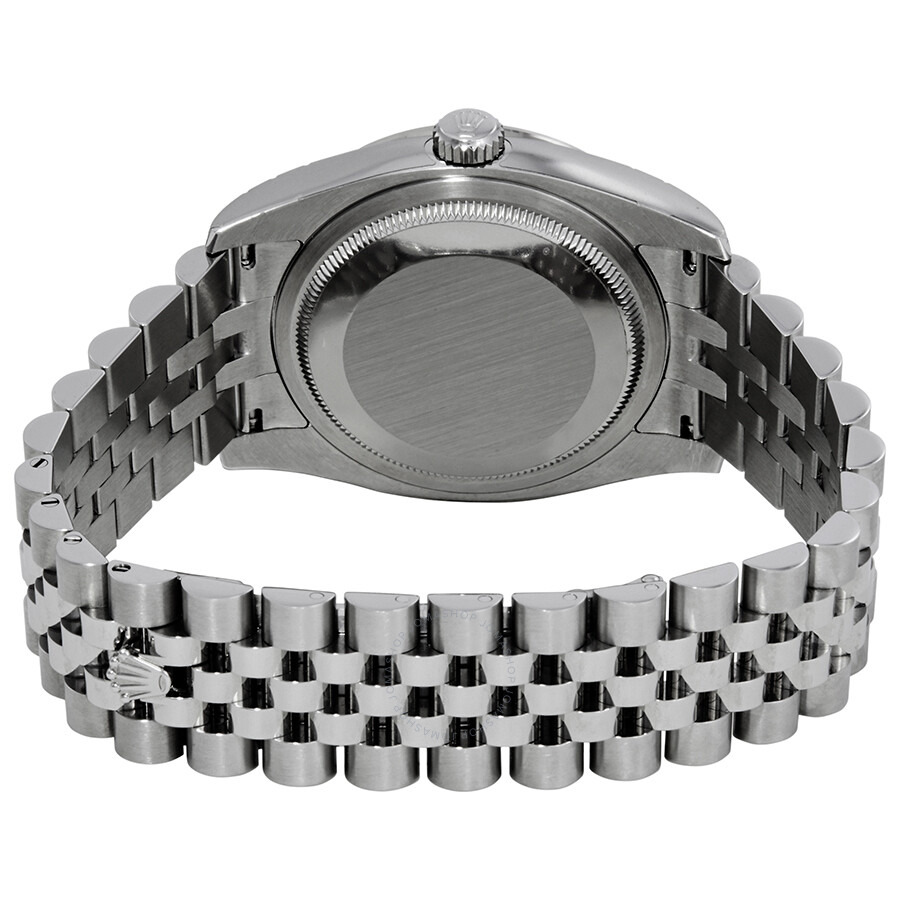 Rolex Oyster Perpetual Datejust 36 Black Mother of Pearl Dial Stainless Steel Jubilee Bracelet Autom - 3
